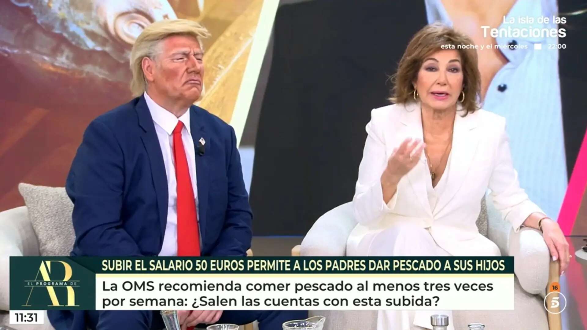 Carlos Latre se 'transforma' en Trump para colaborar en 'El programa de Ana Rosa'