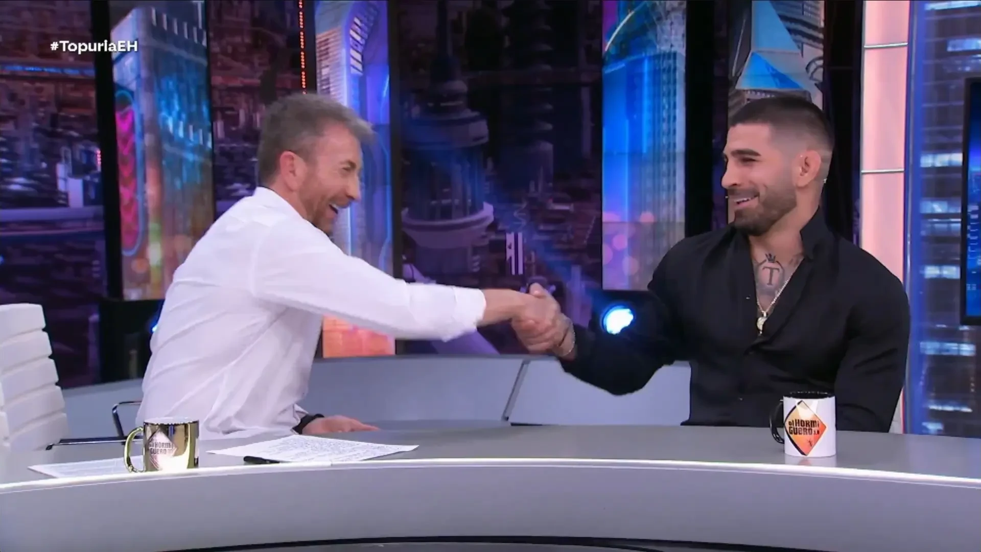 El halago de Topuria a Pablo Motos: 
