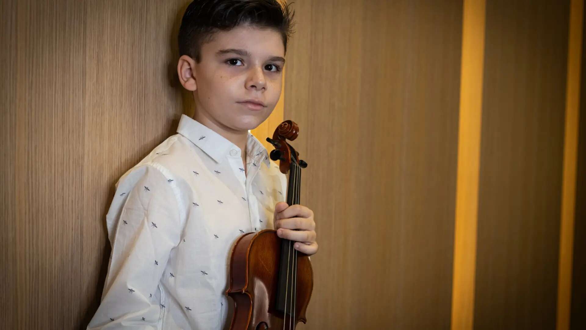 Aaron Moratón, violinista con autismo: 