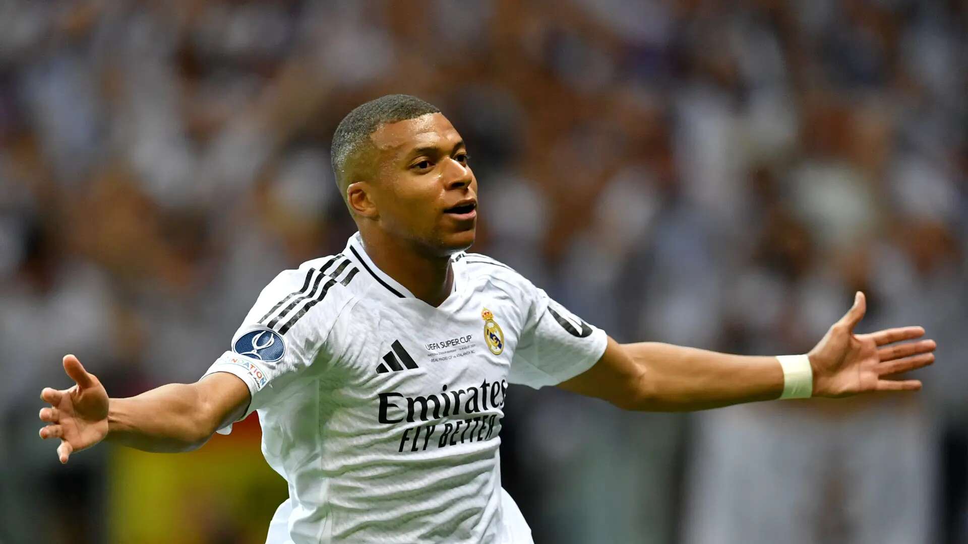 Mbappé, radiante: 