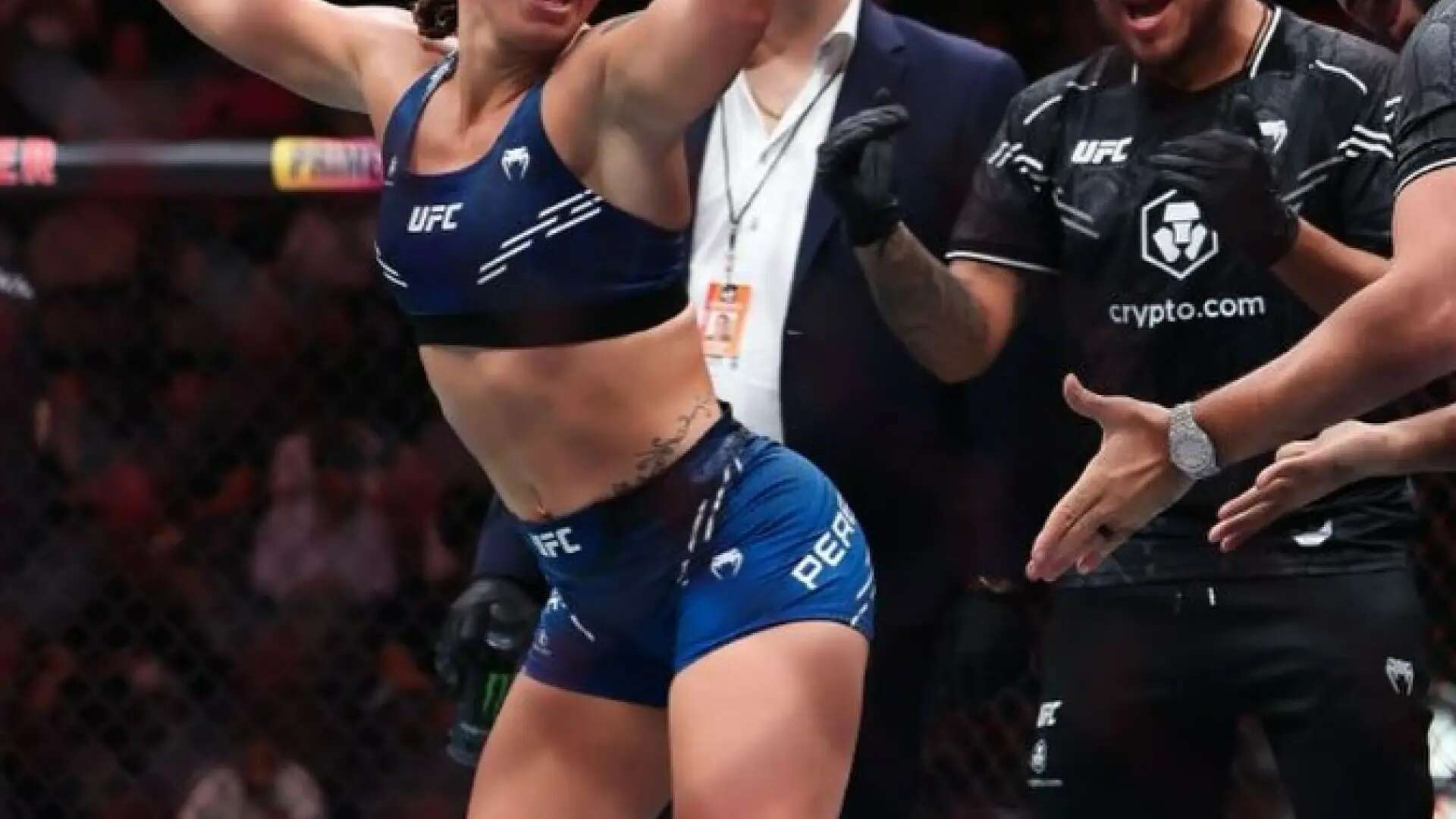 Quién es Ailín Pérez, la luchadora de UFC que casi se desploma en el pesaje y acabó haciendo 'twerking' a su rival