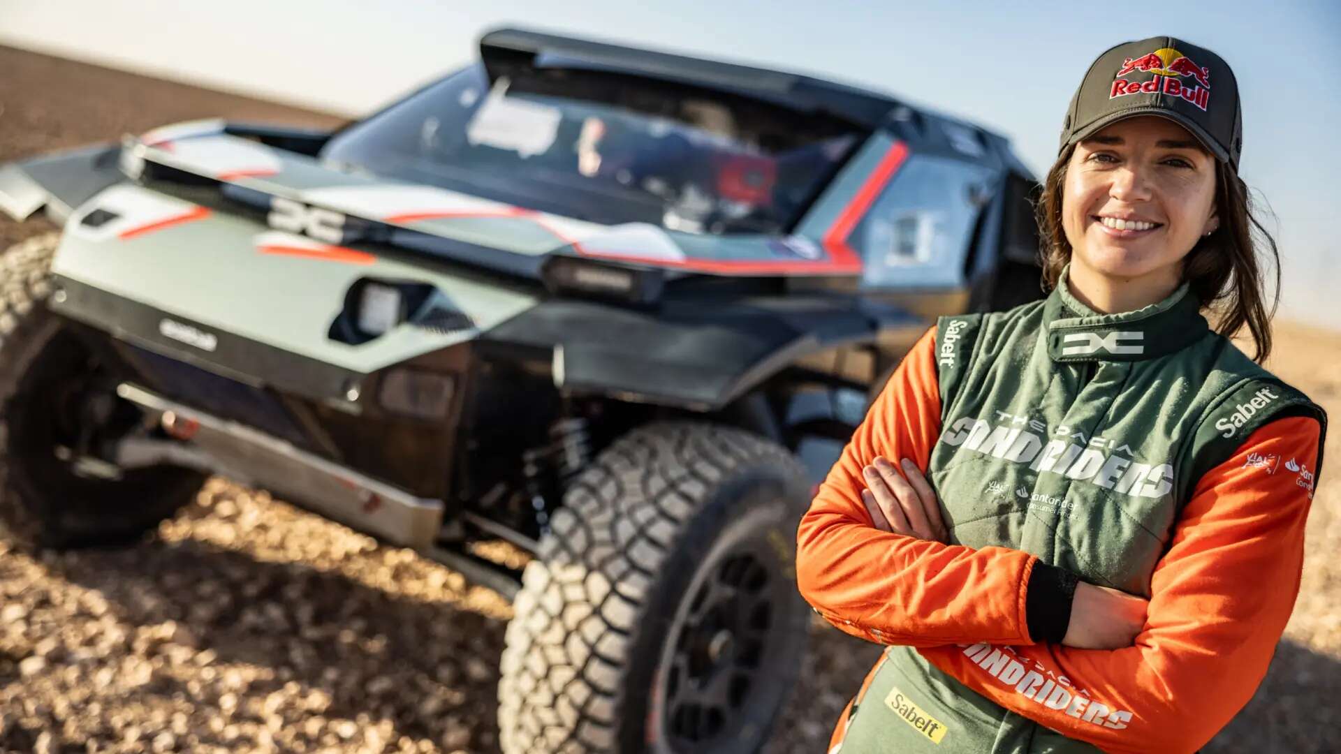 Cristina Gutiérrez, antes de su primer Dakar como campeona: 