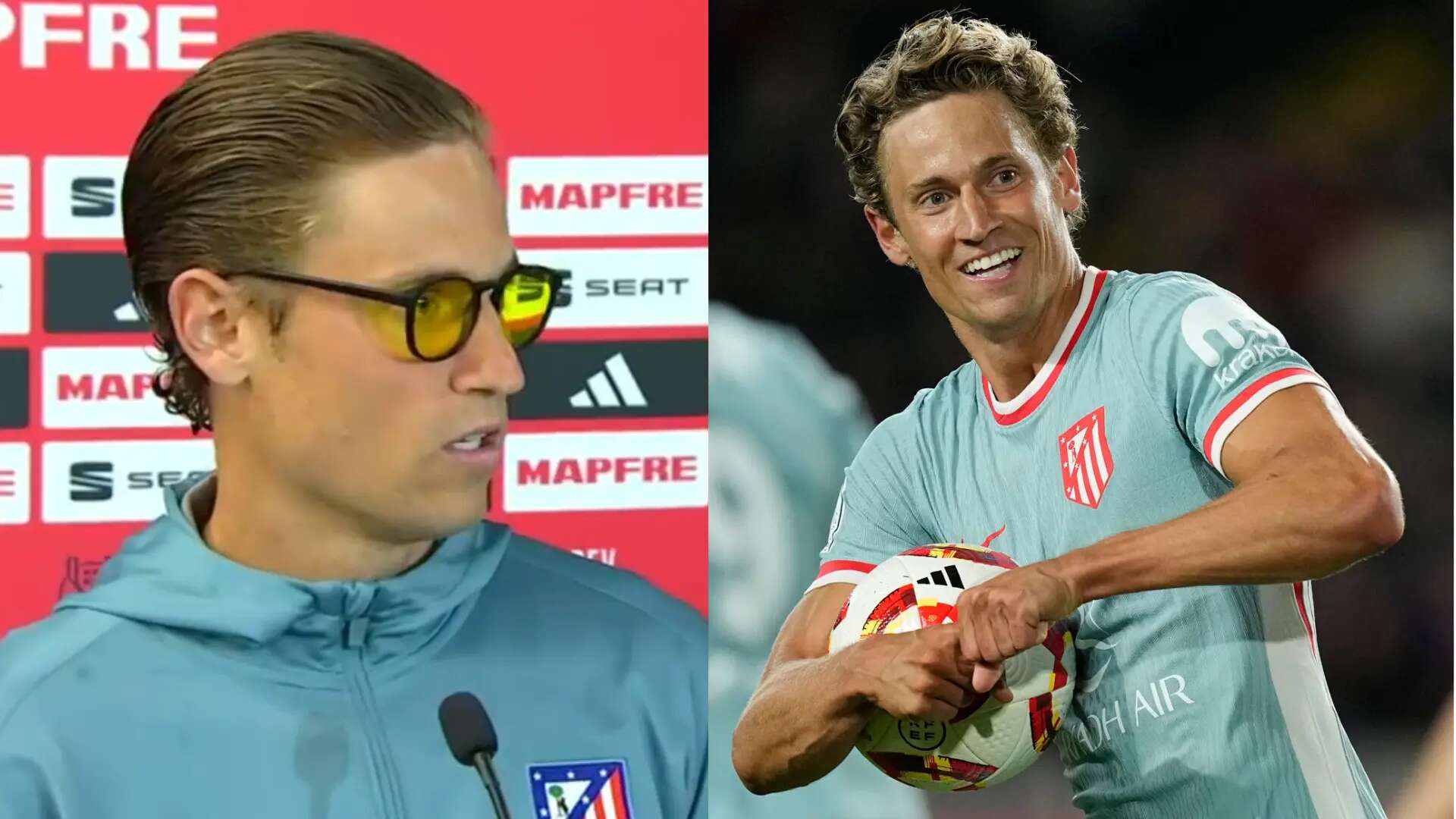 Marcos Llorente, protagonista: partidazo, gran gol y un look que sorprende a todos