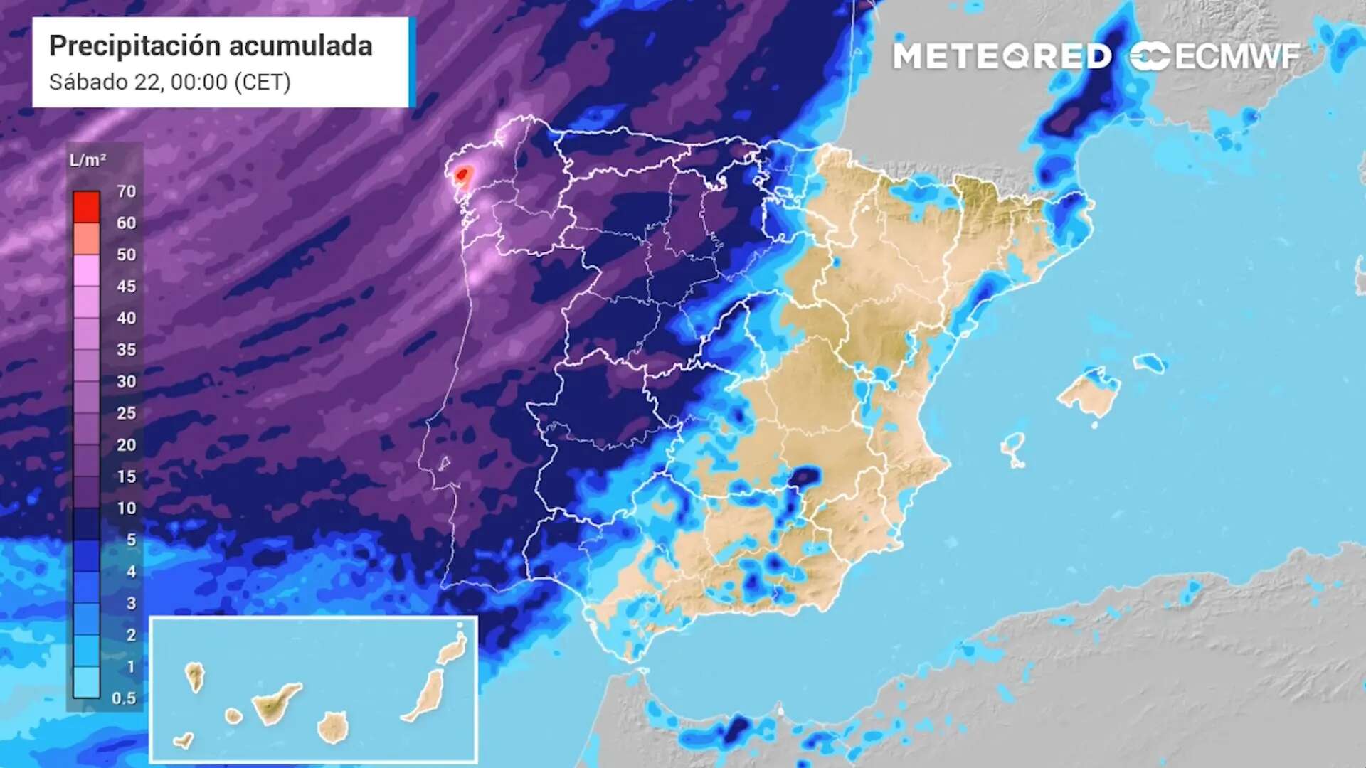 Llegan lluvias a casi toda España en las próximas horas: estas son las zonas que esperan más agua