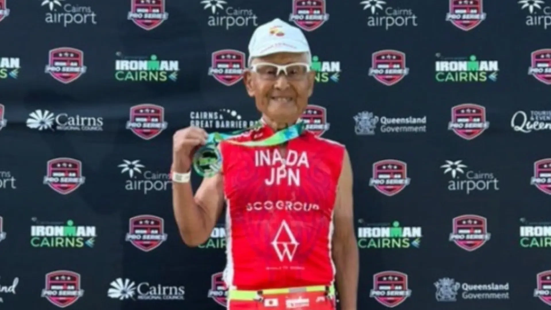 Hiromu Inada, atleta de 92 años que completó el Ironman 70.3: 