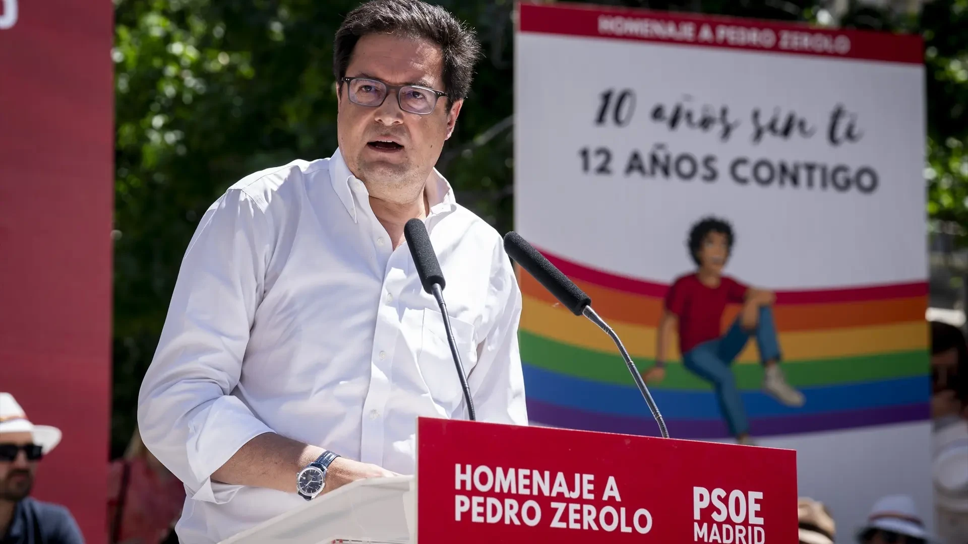 Óscar López dice que el PP ha llenado la Plaza de España de 