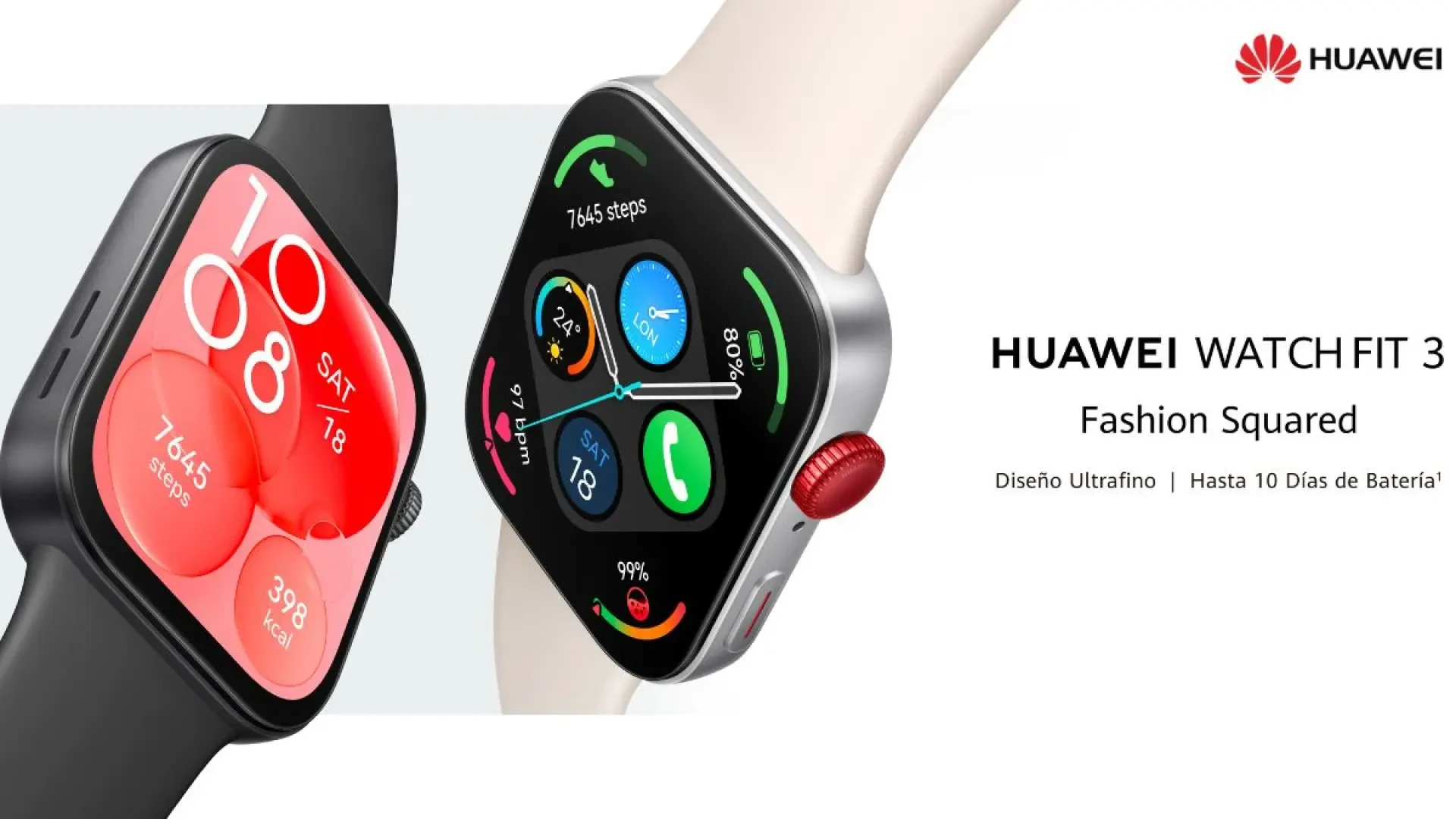 Huawei presenta Watch Fit 3: el nuevo reloj inteligente que controla tus hábitos deportivos y alimentarios