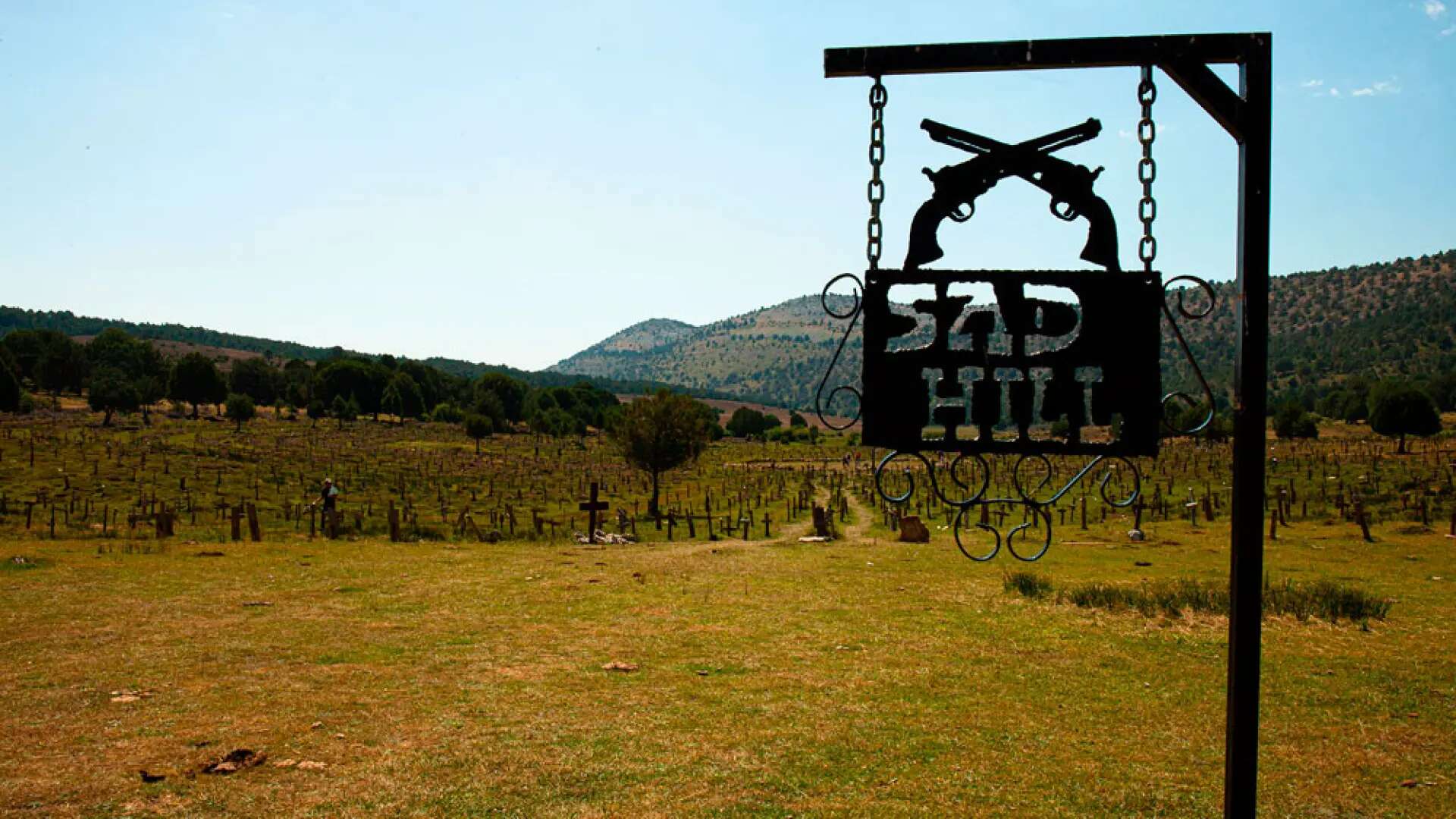 El cementerio más famoso del cine 'Western' está en un pequeño pueblo de Burgos