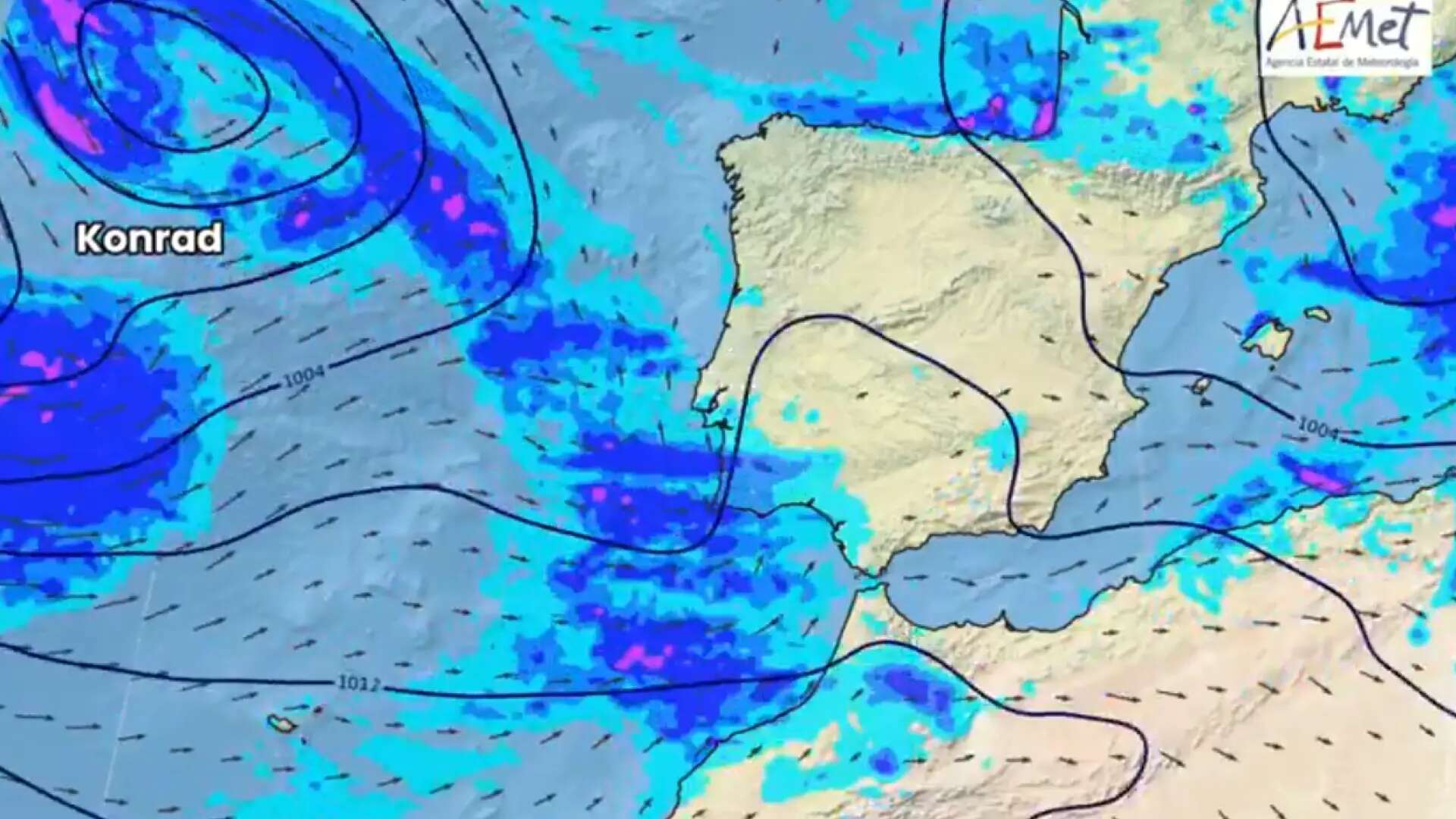 La borrasca Konrad toma el relevo de Jana: traerá aún más lluvia y frío a toda España, incluido el fin de semana