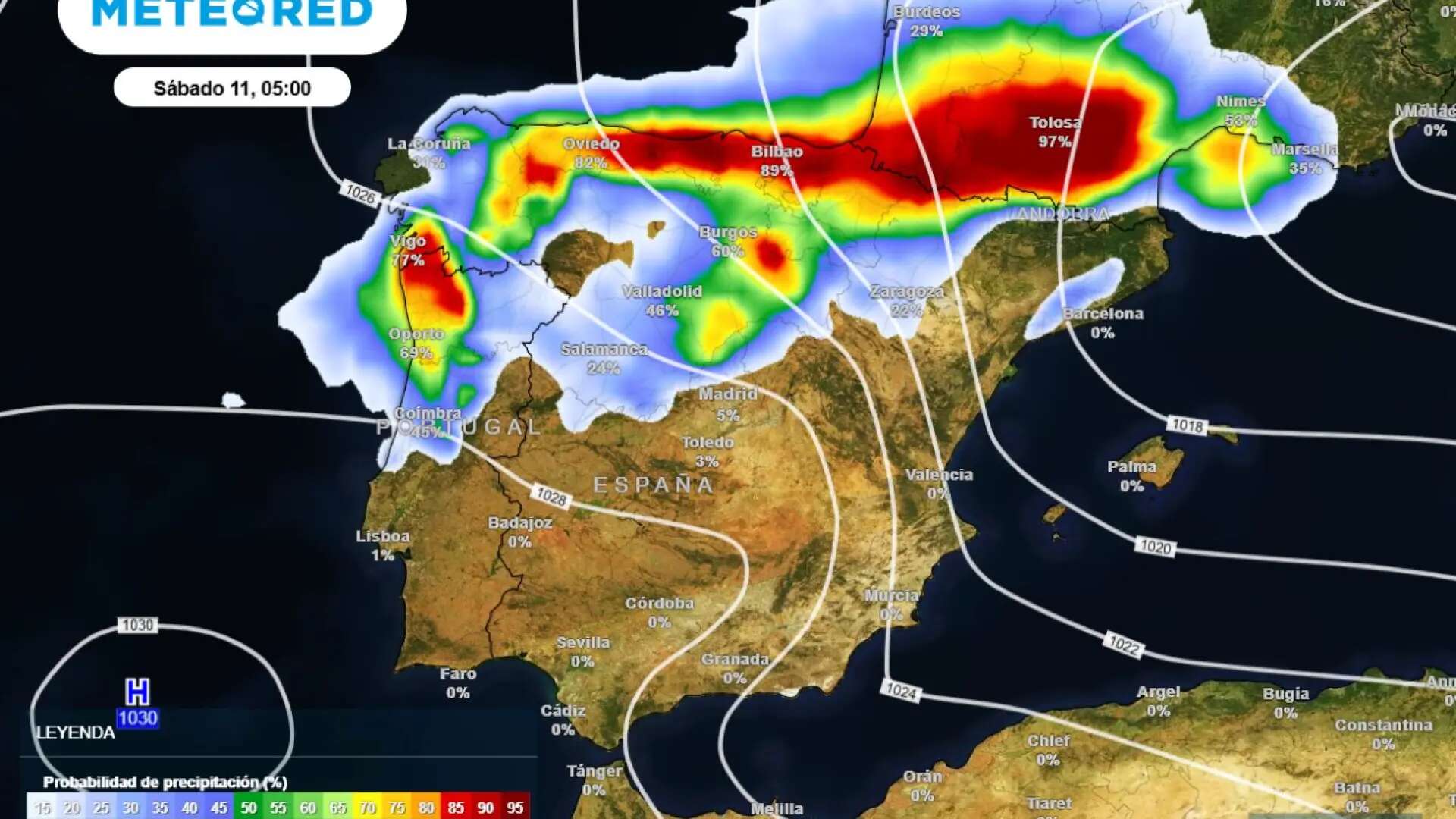 Las temperaturas empiezan a caer en las próximas horas y llegan lluvias: estas son las zonas que esperan agua