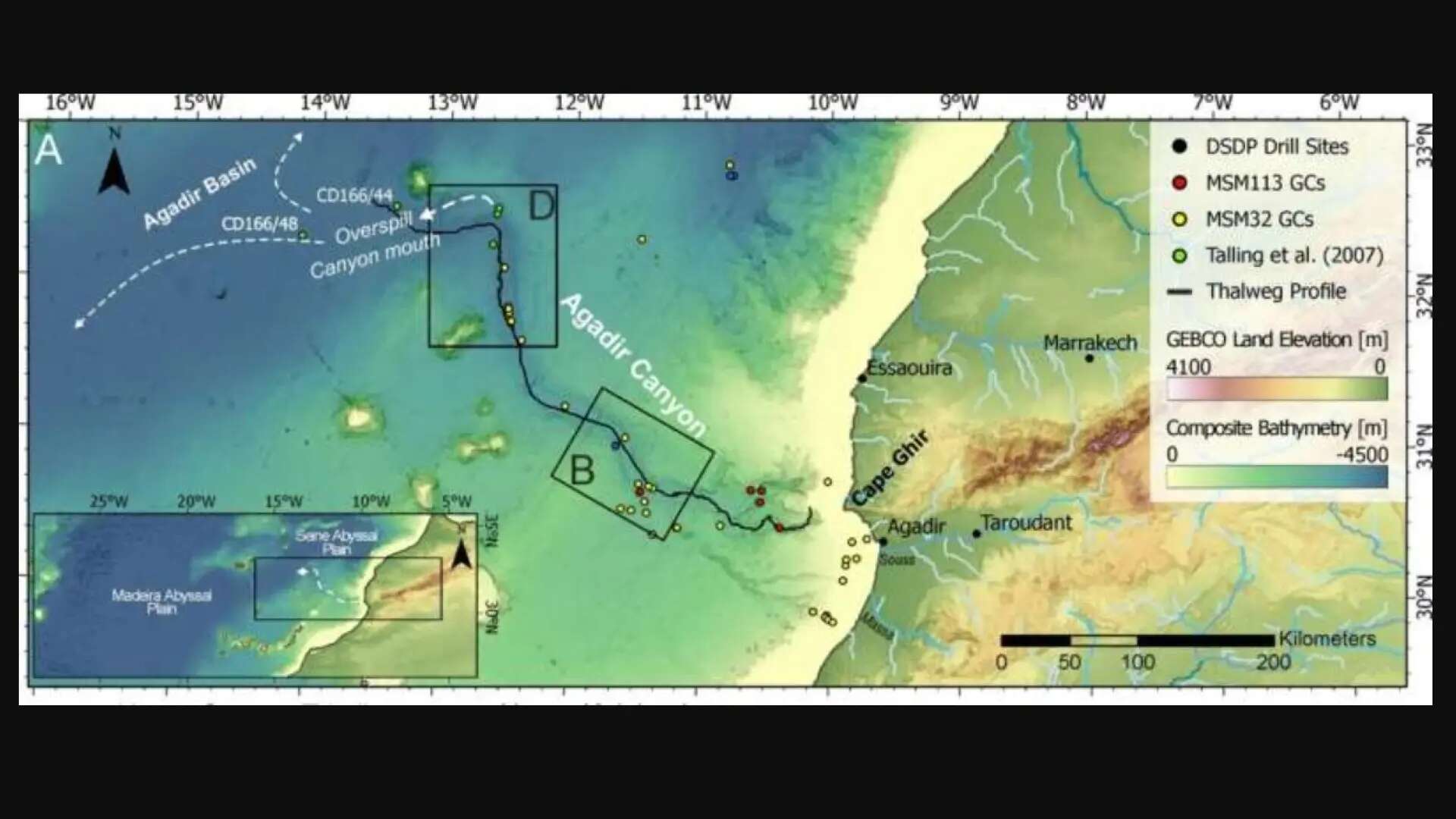 Una avalancha arrasó 2.000 km de fondo marino al norte de Canarias hace 60.000 años