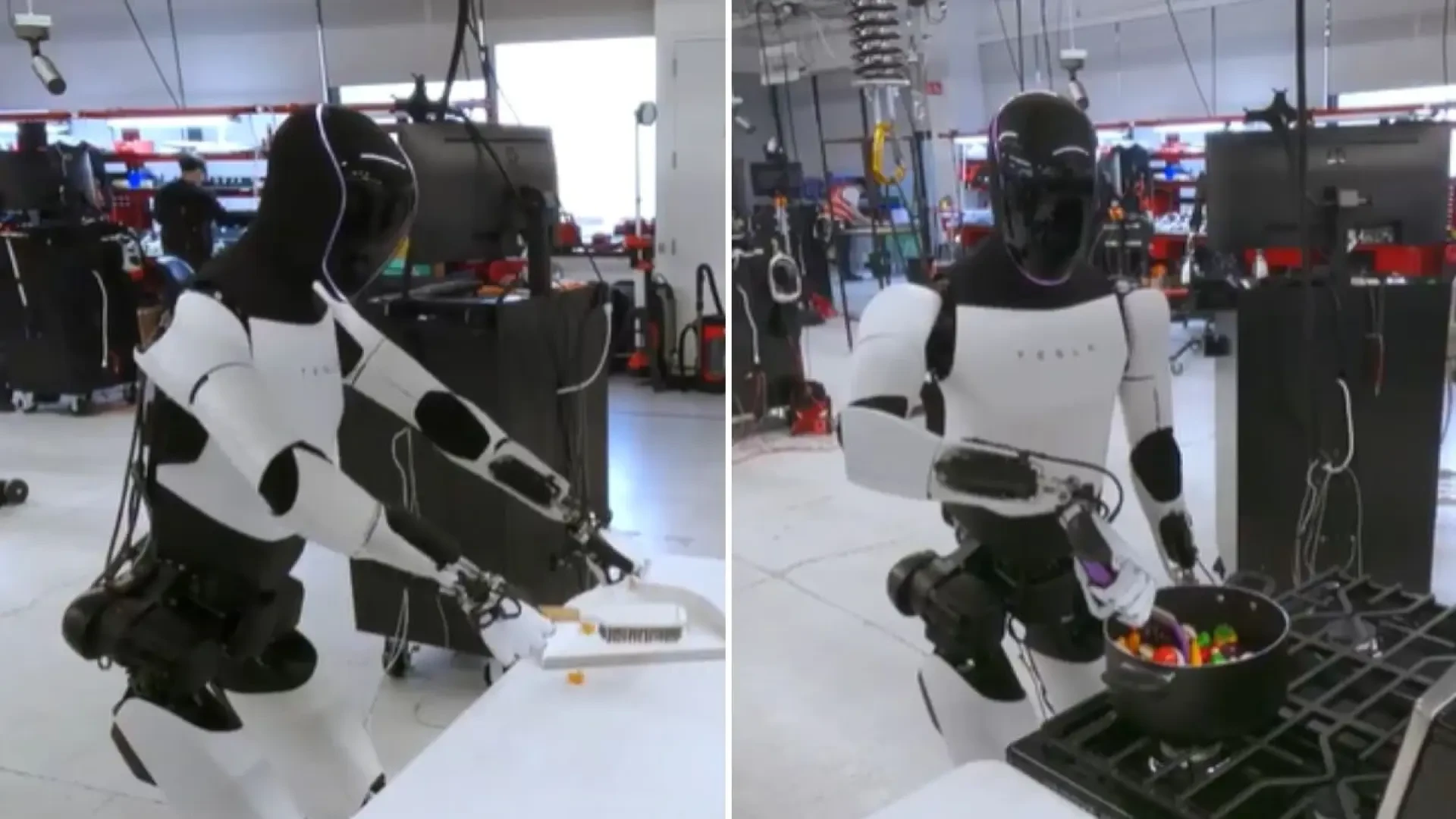 Optimus ya cocina y pasa el aspirador: el robot humanoide de Elon Musk se convierte en tu mayordomo