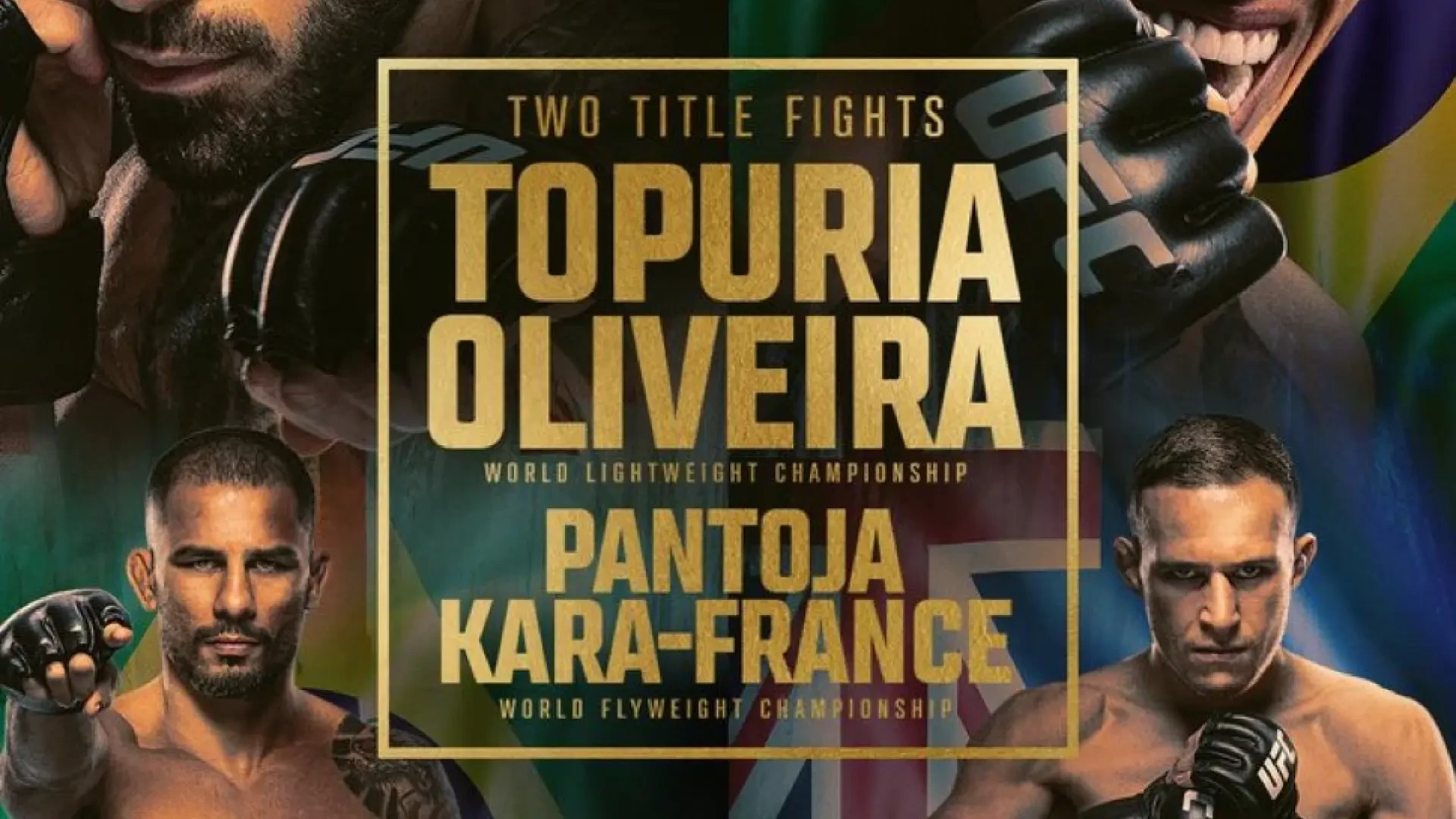 Horario y dónde ver el combate entre Ilia Topuria y Charles Oliveira por el cinturón de campeón del peso ligero en UFC 317