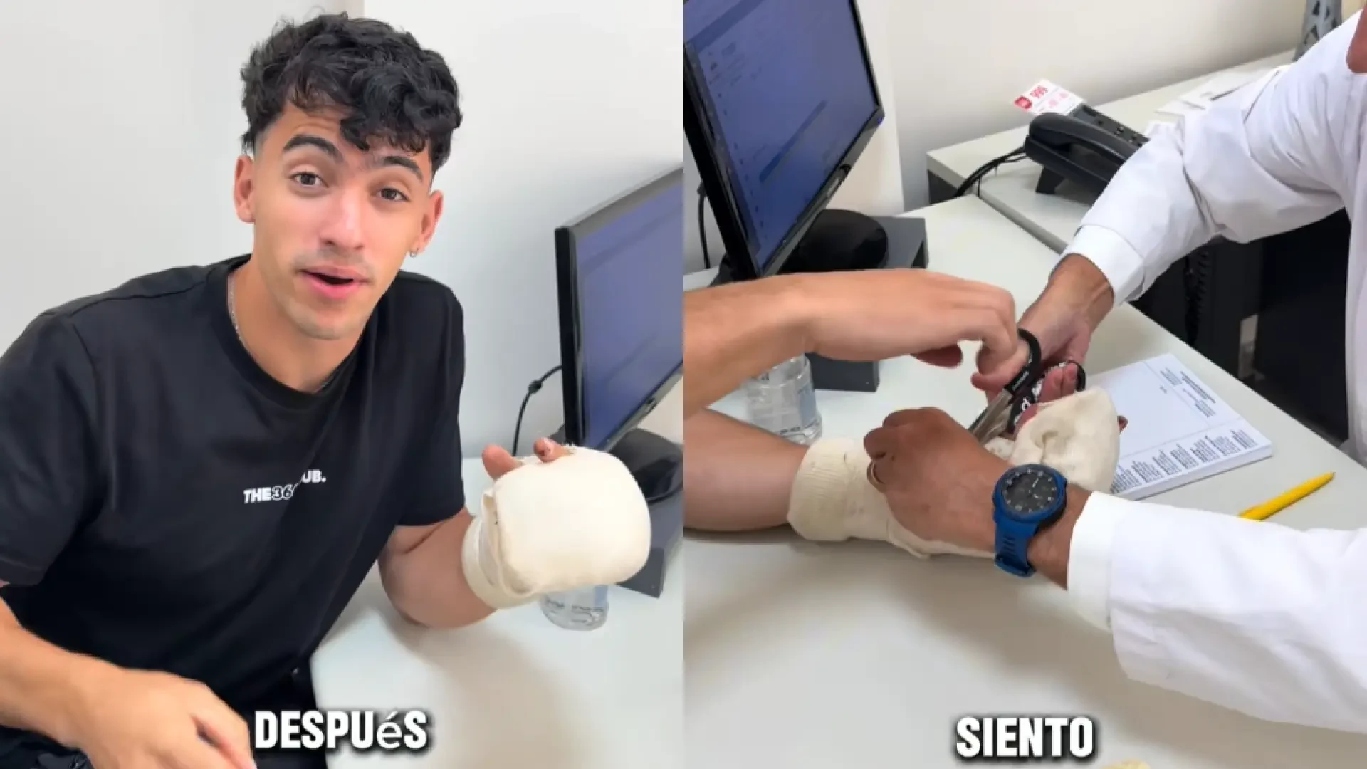Gero Arias muestra cómo evoluciona su mano a dos semanas de su accidente: 