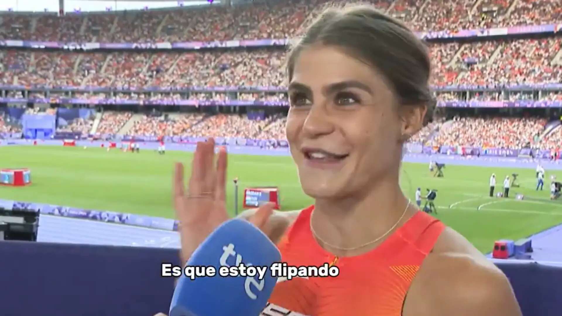 La emoción de Águeda Marqués tras su épico pase a la final del 1500m: 