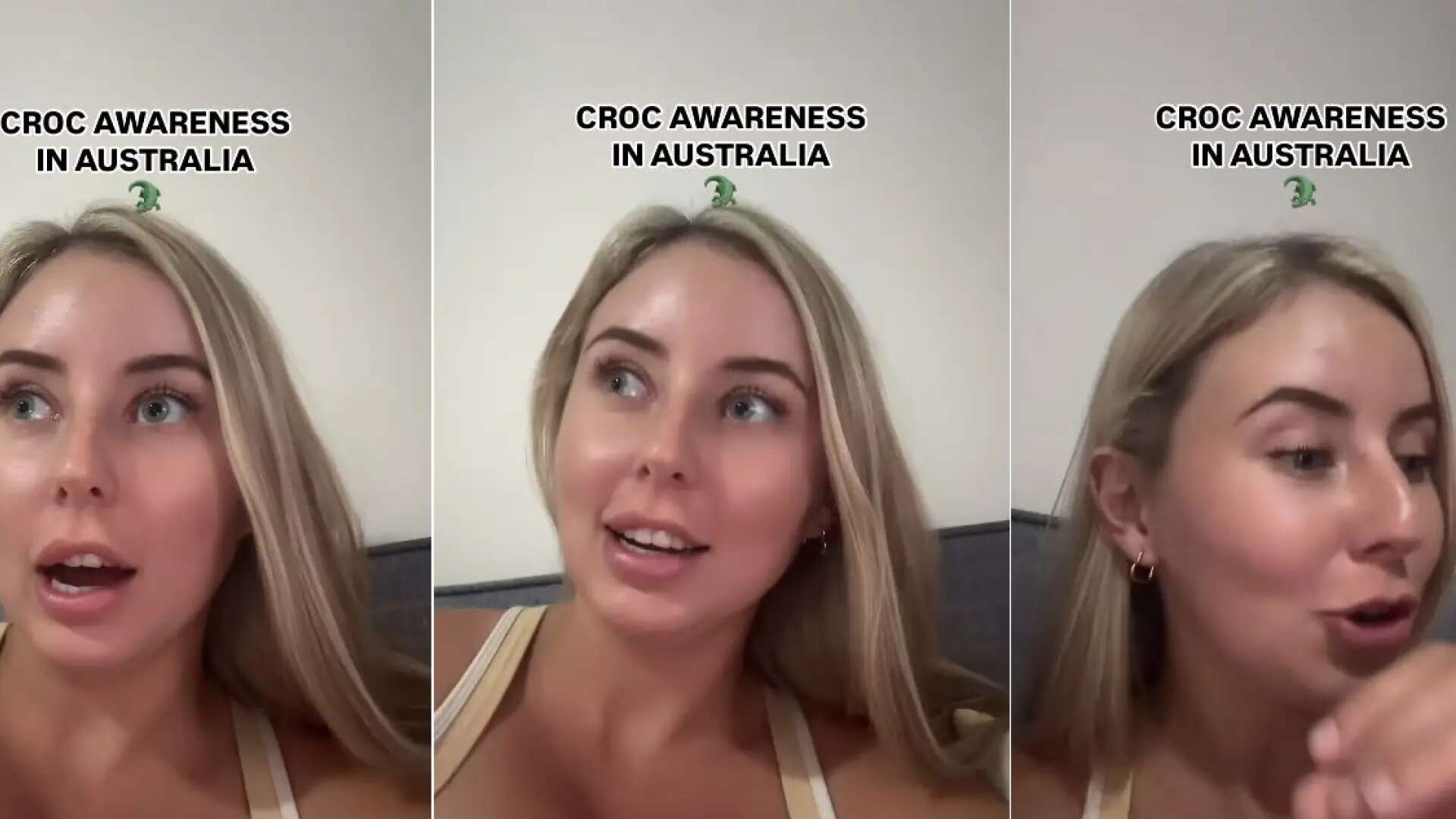 Una 'influencer', multada en Australia con 16.000 euros por darle un pollo a un cocodrilo: 