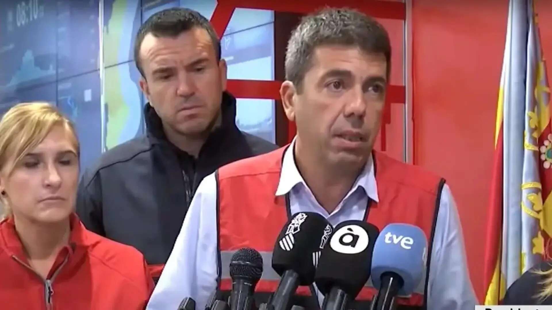 Carlos Mazón reitera la alerta general y pide a los vecinos de Valencia y Castellón que 