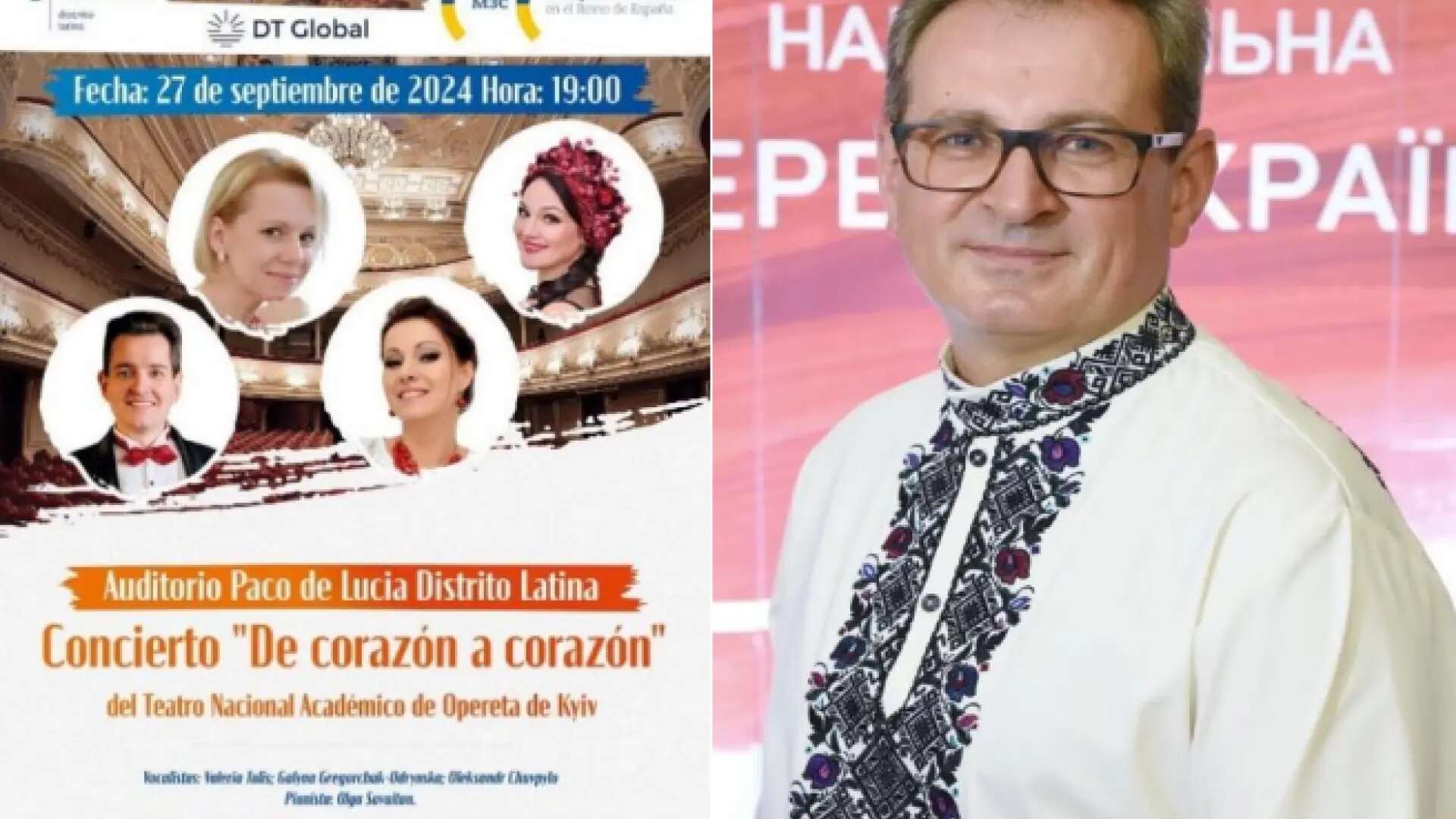 El Teatro Nacional de Opereta de Kiev ofrece en Madrid un recital para estrechar lazos culturales 