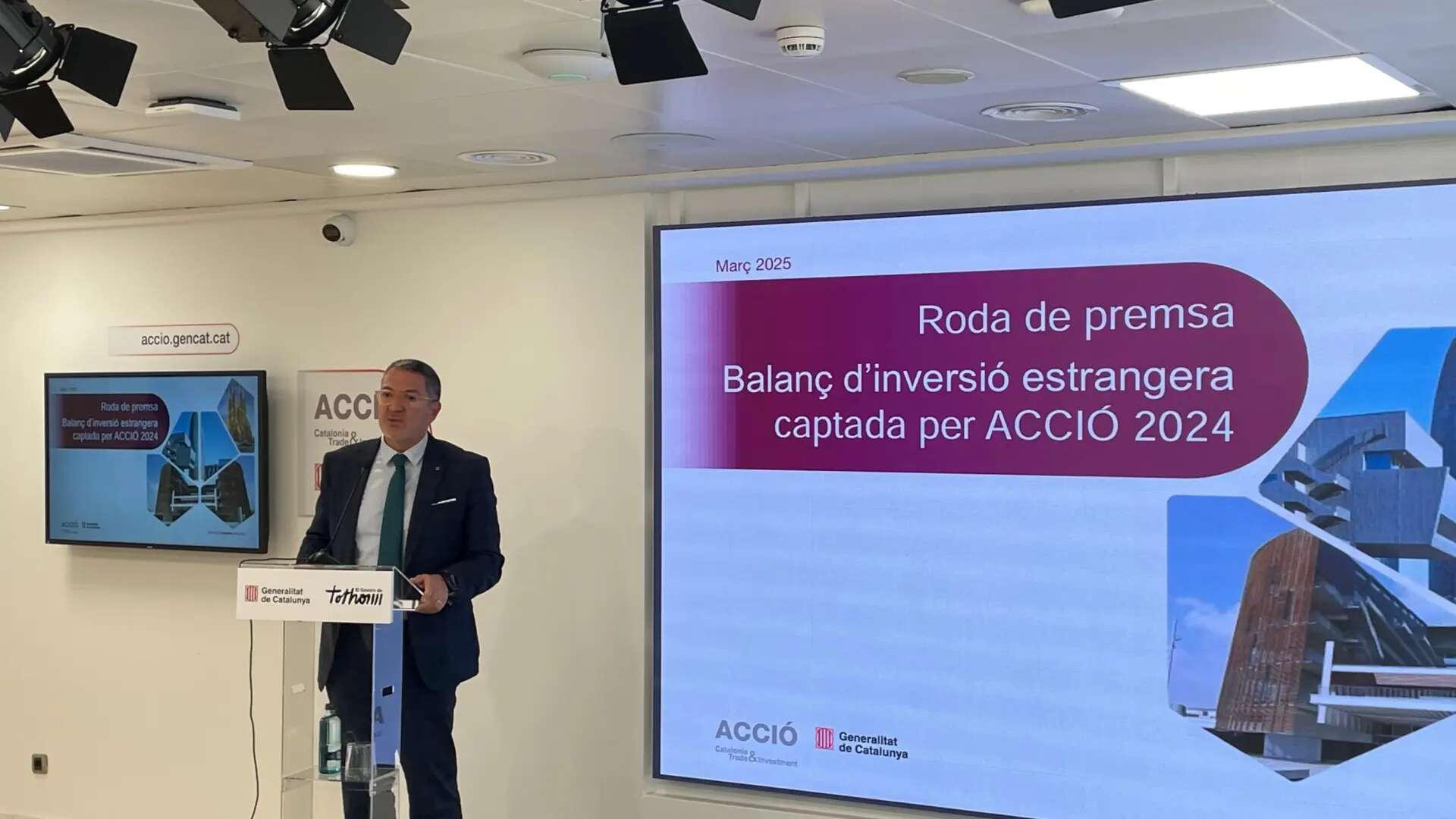 La Generalitat capta en 2024 y por primera vez más de 1.000 millones de inversión extranjera