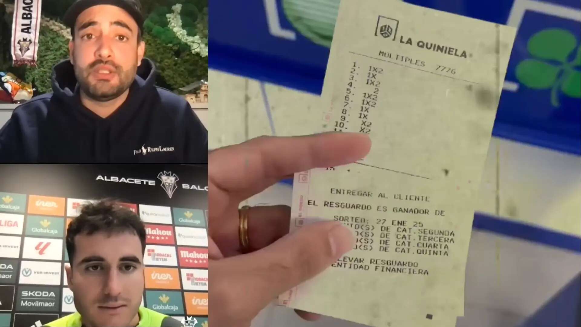 Un fan del Albacete se queda sin ganar 4 millones de euros en La Quiniela por no creer en su equipo: 