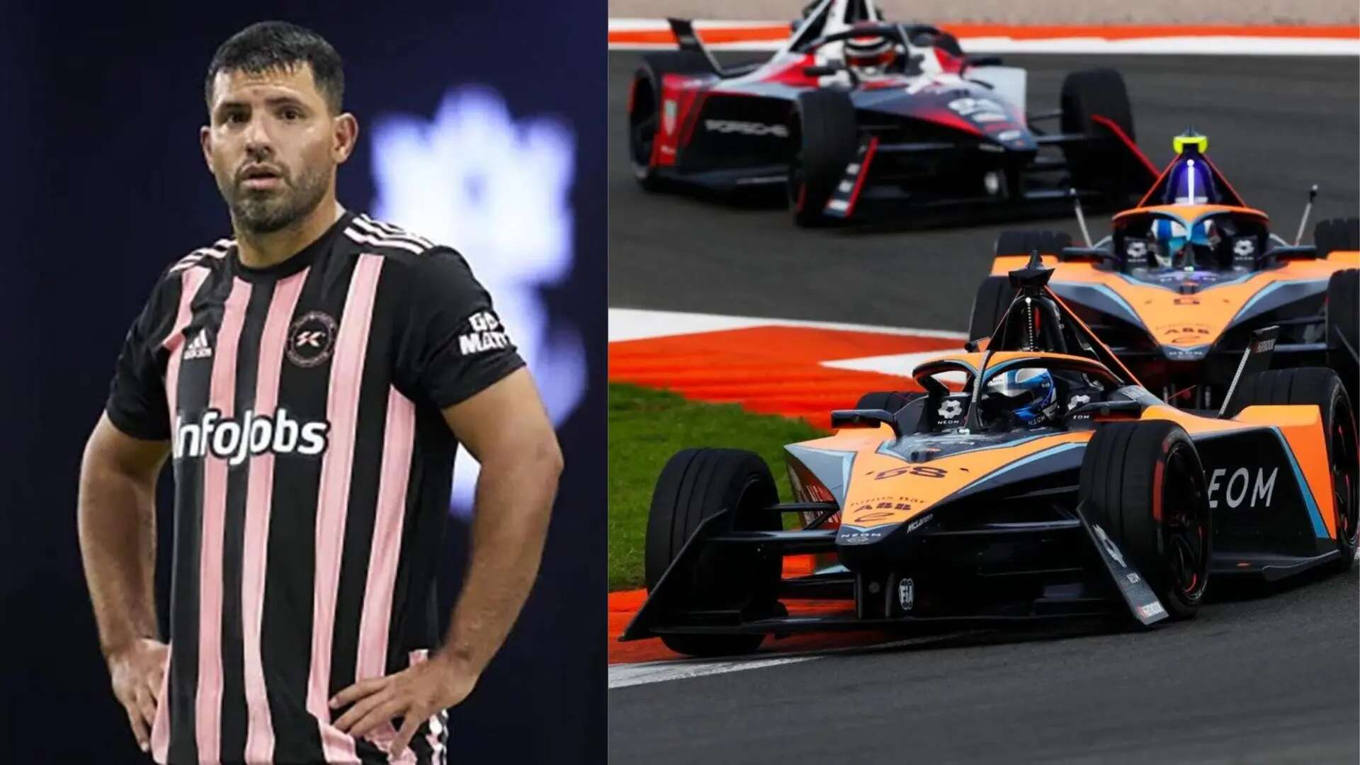 El nuevo reto del Kun Agüero: pilotará un Fórmula E en Miami junto a otros diez famosos