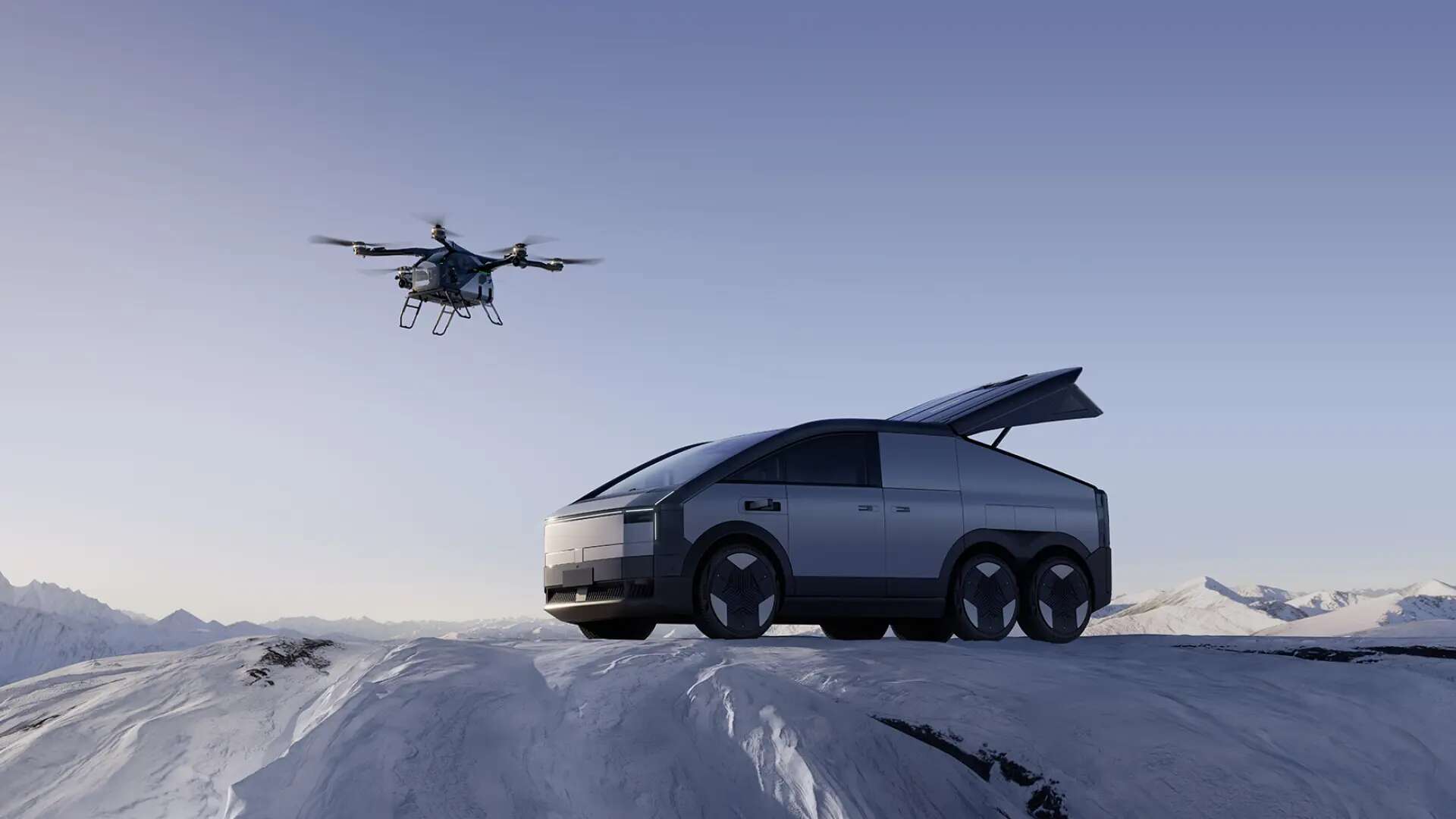 El Cybertruck chino ya es real: realizan la primera demostración del coche volador 'Land Aircraft Carrier'