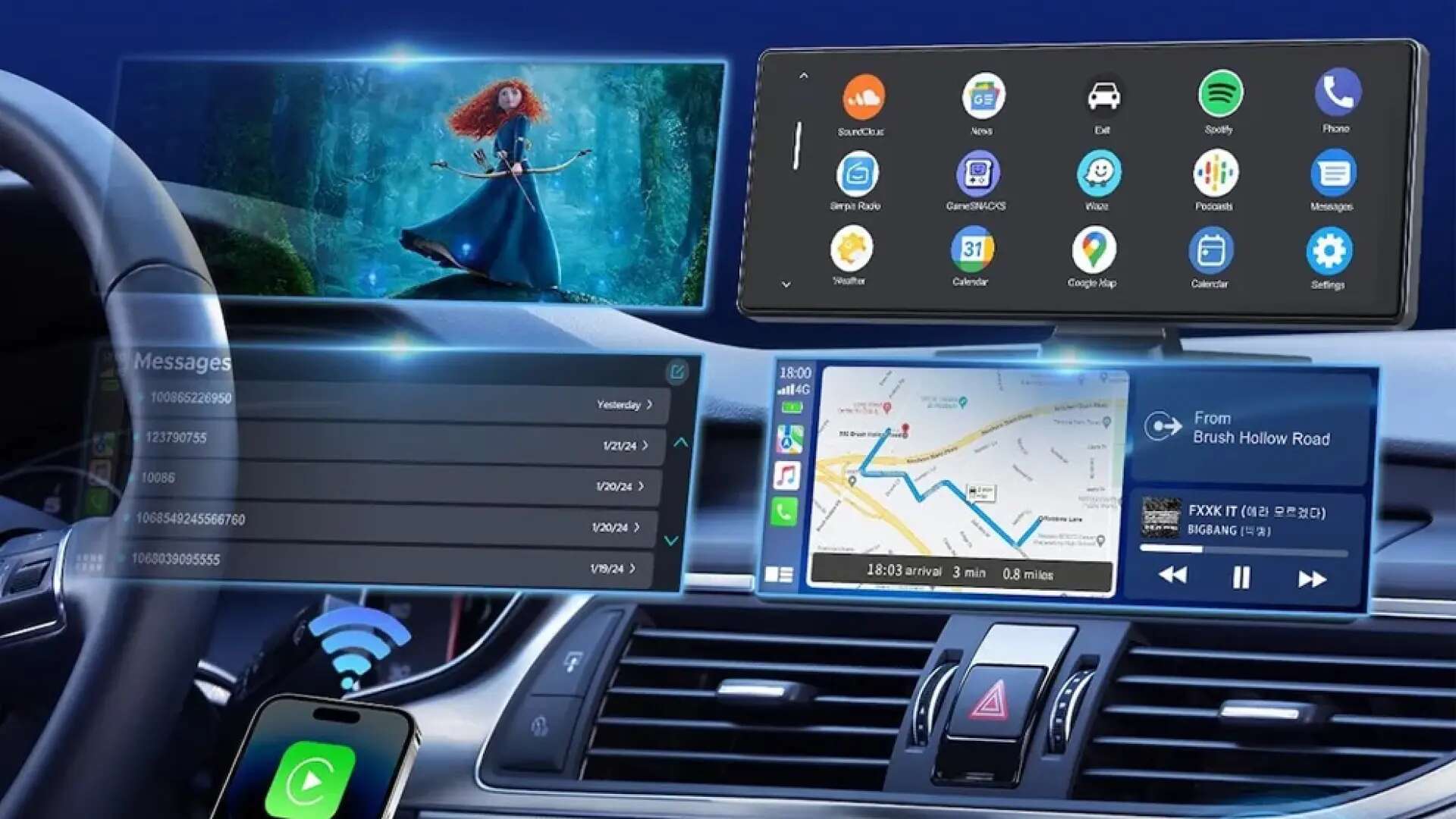 Tener un coche con pantalla no es caro: este dispositivo se instala en segundos y cuesta 80€