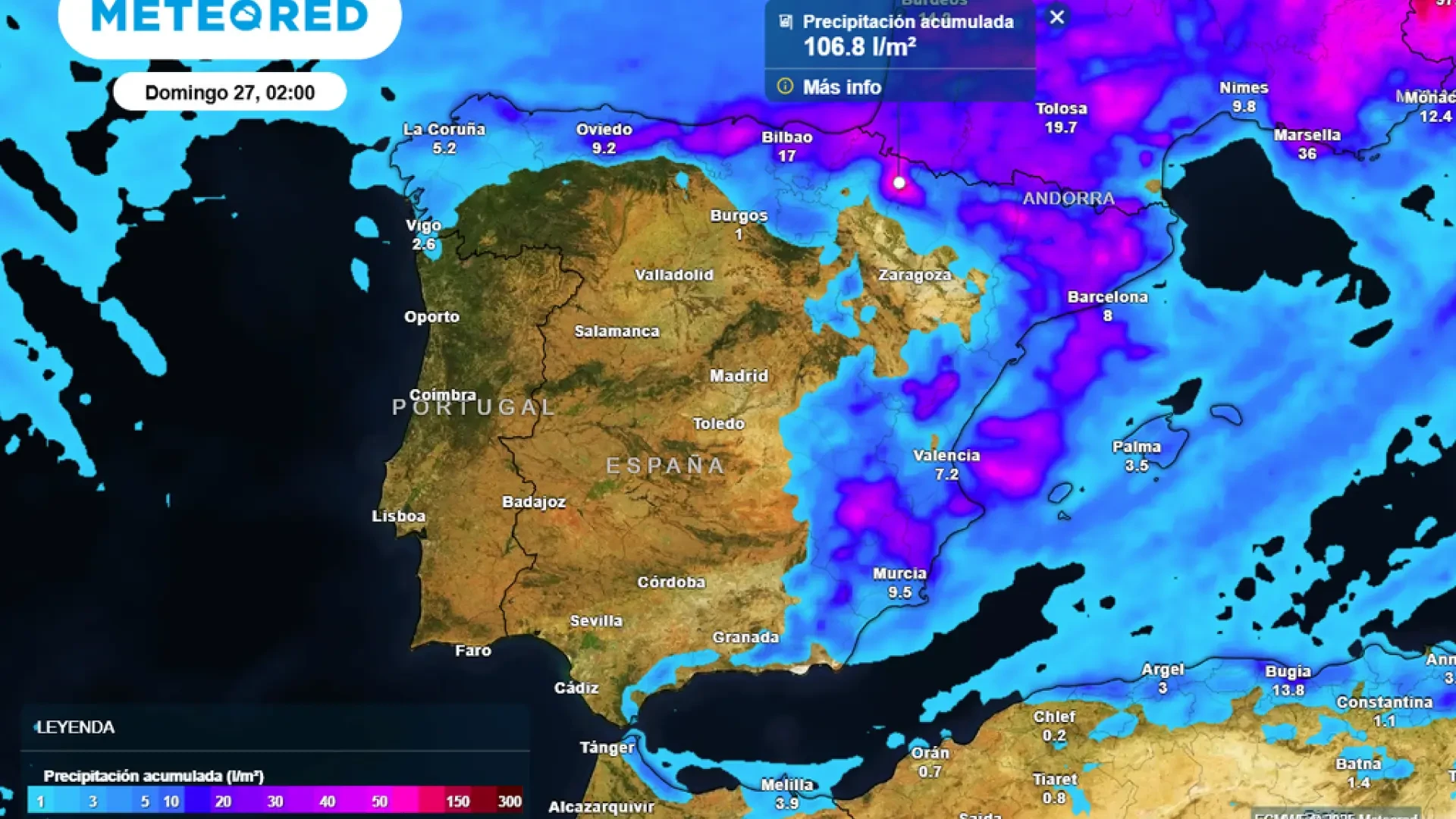 Continúa en España el tobogán térmico: una vaguada traerá tormentas y provocará un desplome de los termómetros