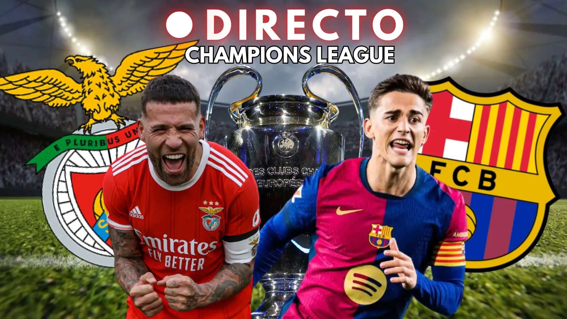 Benfica - Barça de Champions League, en directo: goles, resultado y última hora de la ida de octavos de final