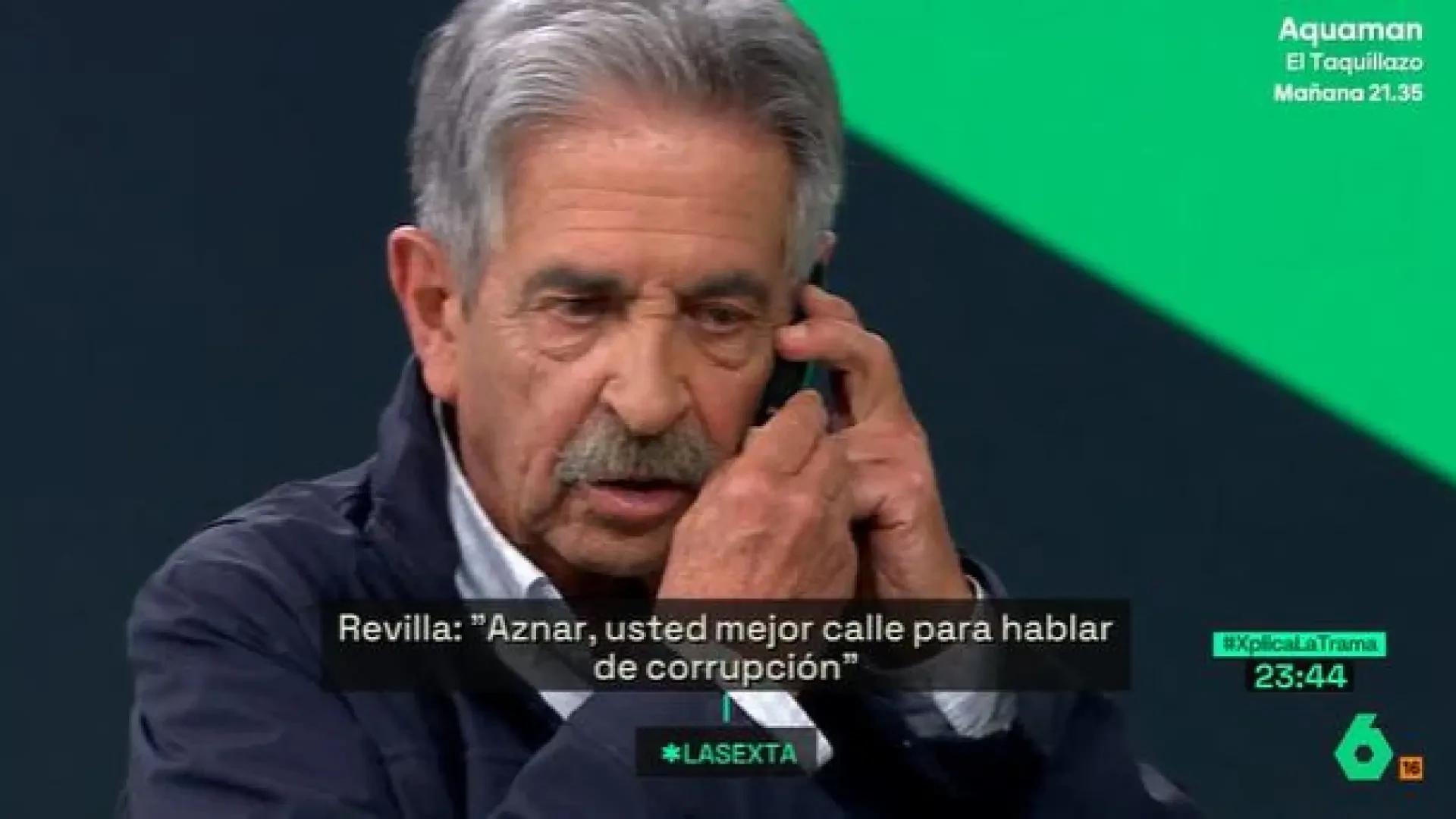 El susto en directo de Miguel Ángel Revilla por una llamada de su abogado: 