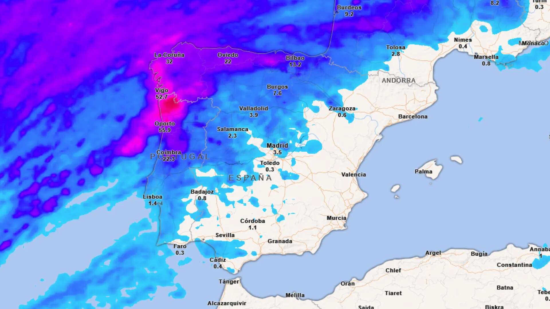 Cambio inminente del tiempo en España: varios frentes y una DANA podrían traer lluvias y nevadas 