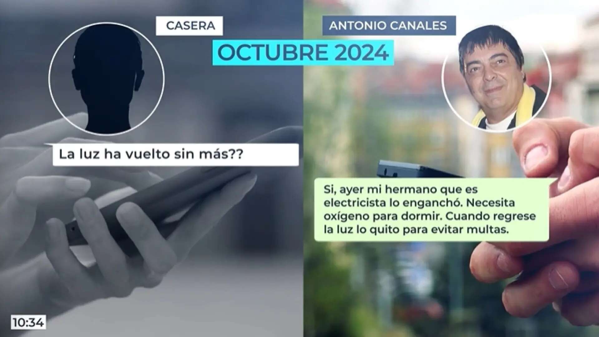 Antonio Canales realizó un enganche ilegal a la electricidad de su vecino