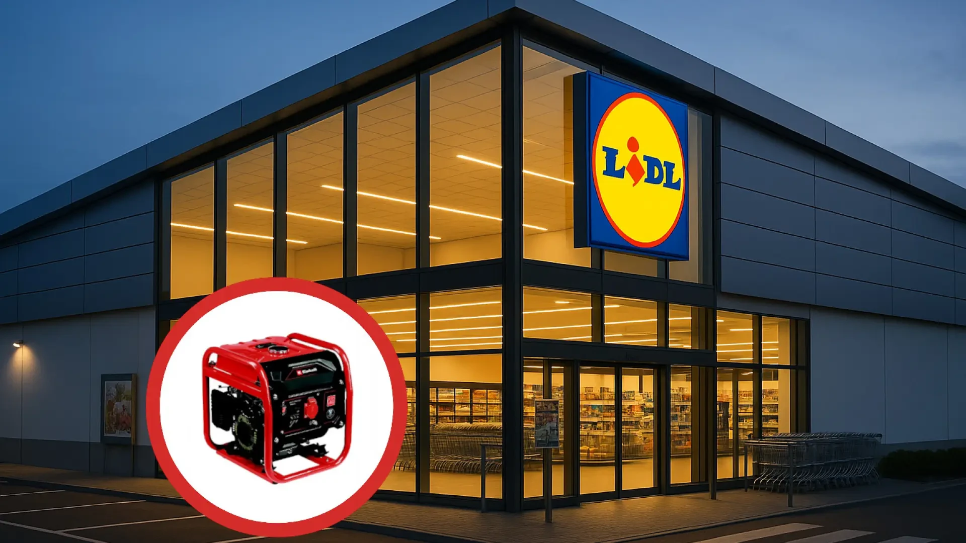 Lidl liquida 'stock' de un generador a gasolina para que ningún apagón te pille sin plan B