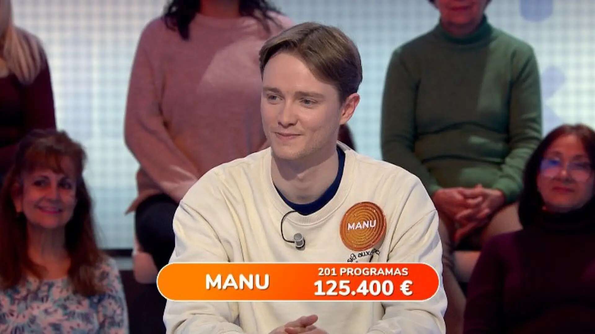 Manu supera los 200 programas en 'Pasapalabra' y más de 125.000 euros ganados