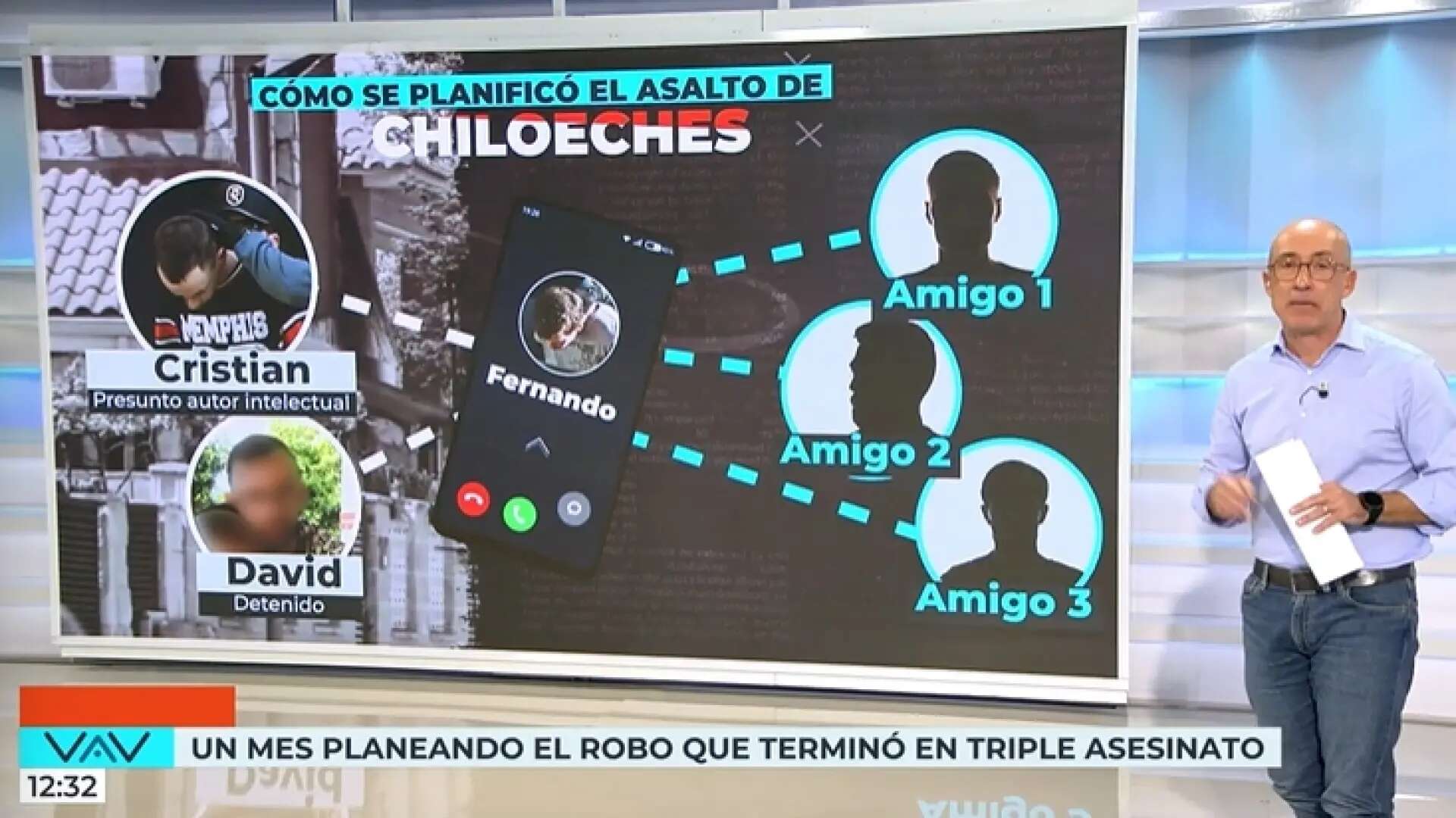 'Vamos a ver' muestra los mensajes de la planificación del triple crimen de Chiloeches: 