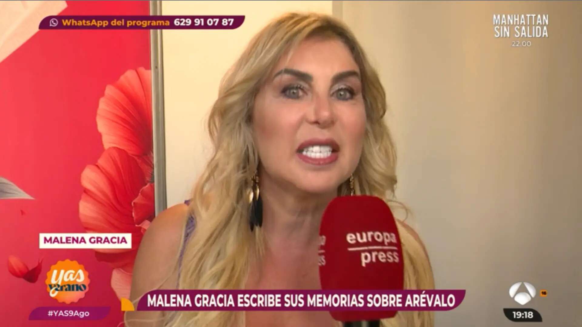 Malena Gracia anuncia publicará sus memorias de Paco Arévalo: 