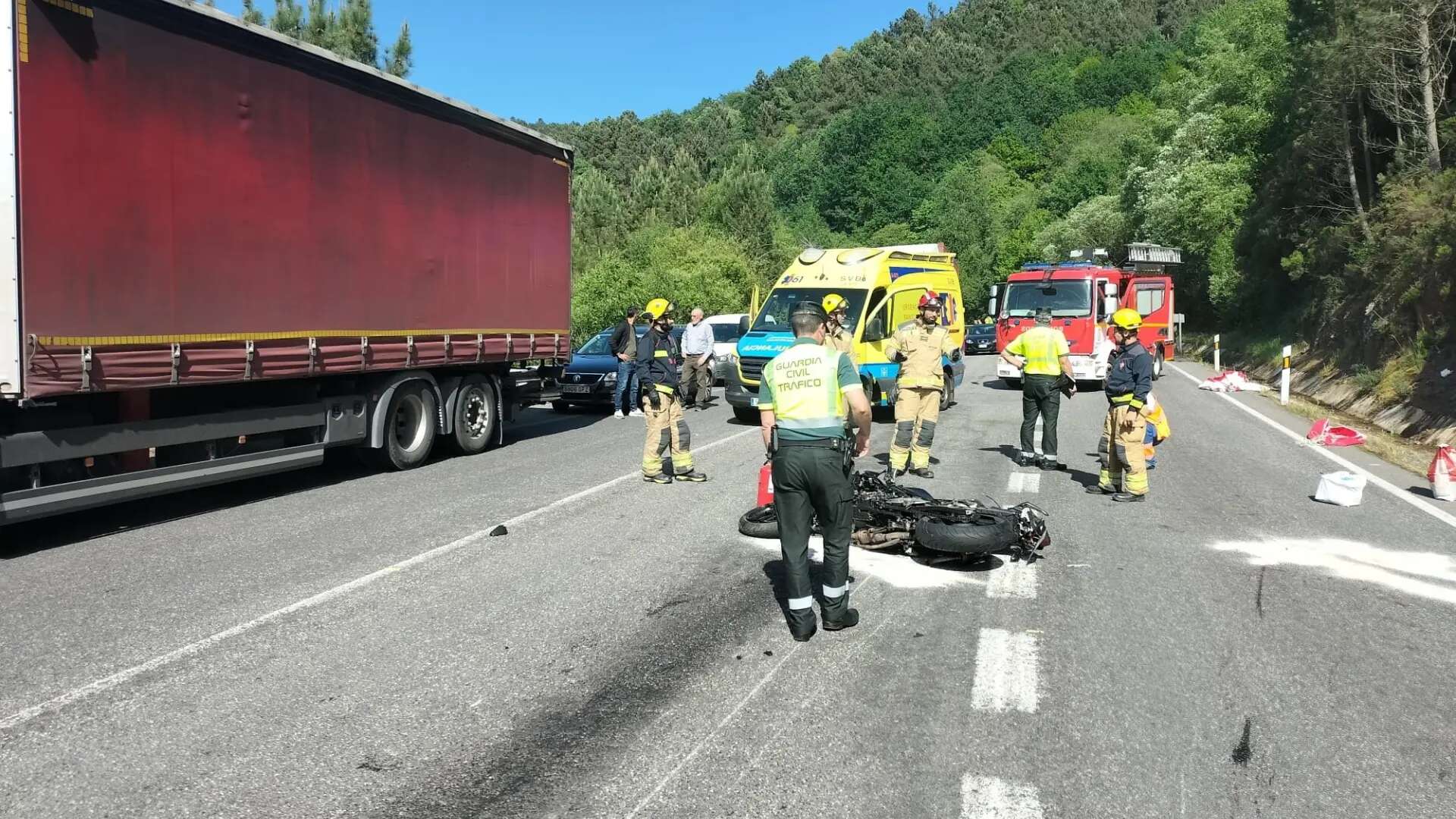 Fin de semana negro para los motoristas en las carreteras con siete muertos