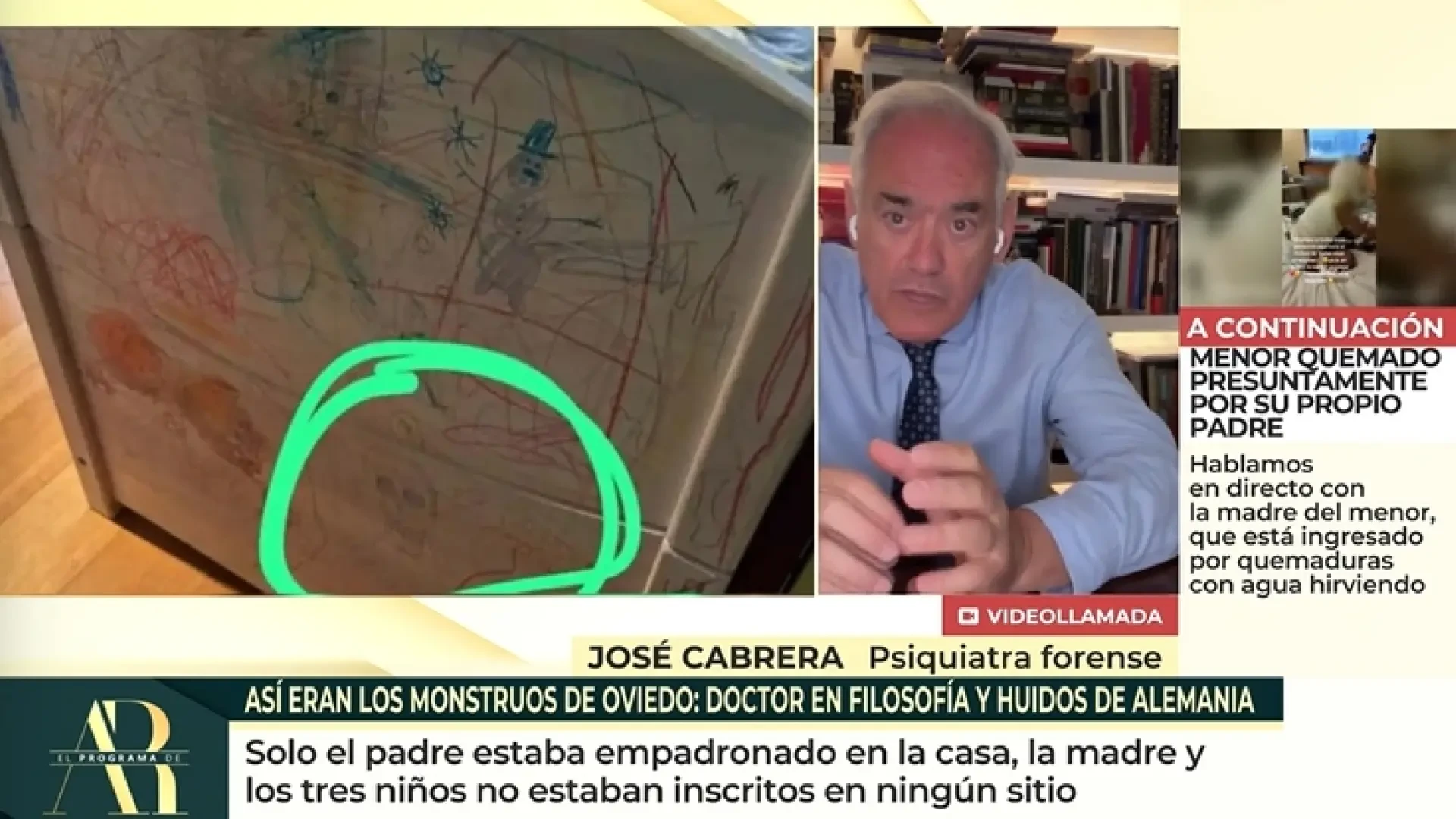 El psiquiatra José Cabrera, sobre los dibujos de los niños de Oviedo: 