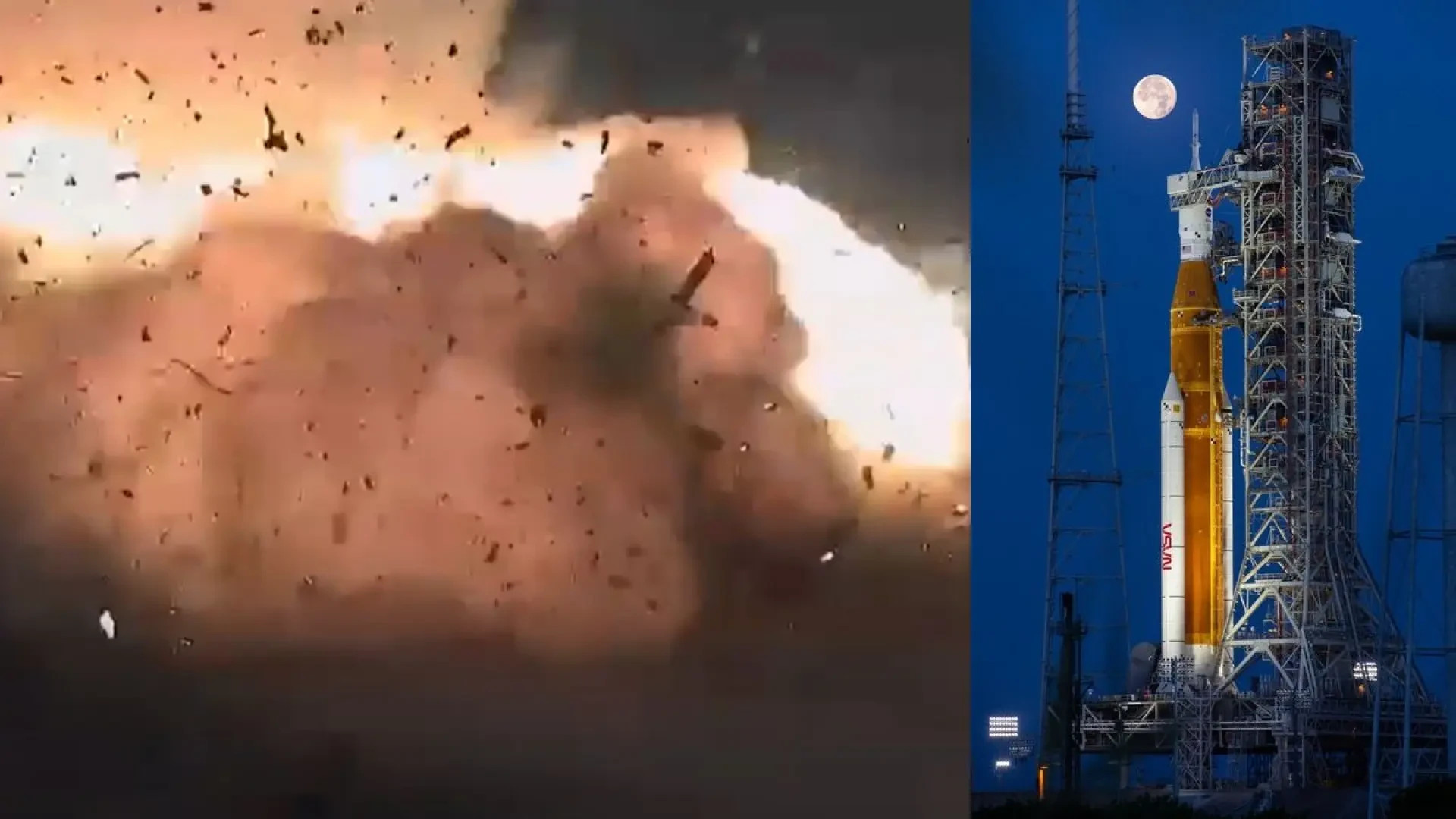 El programa Artemis de la NASA para volver a la Luna, en peligro: explota un cohete SLS en una prueba