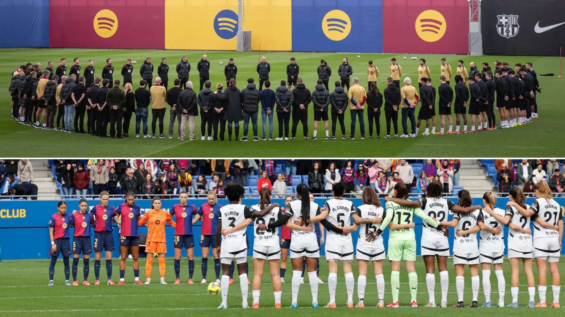 El Barça homenajea a Carles Miñarro: minuto de silencio en el entrenamiento de Flick y antes del partido del equipo femenino