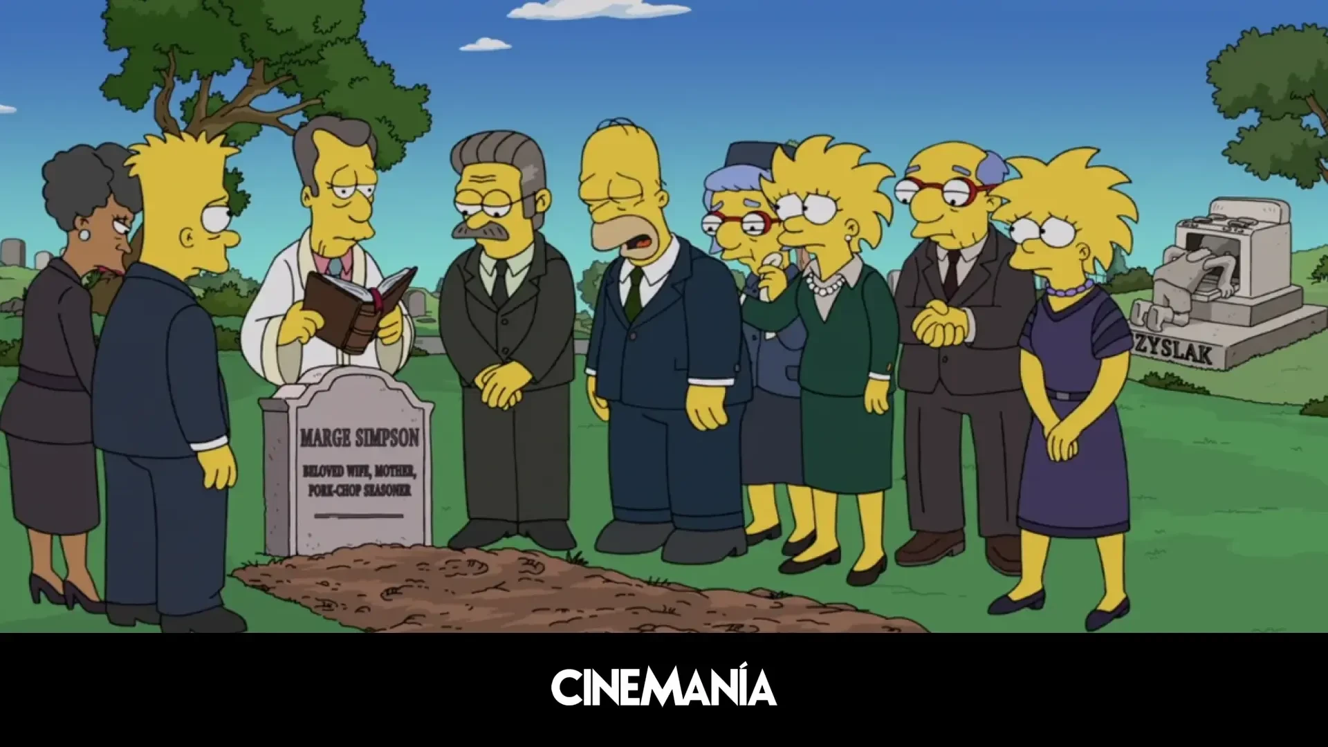 ¿Ha matado 'Los Simpson' a Marge? La escena de su entierro en el último capítulo, explicada 