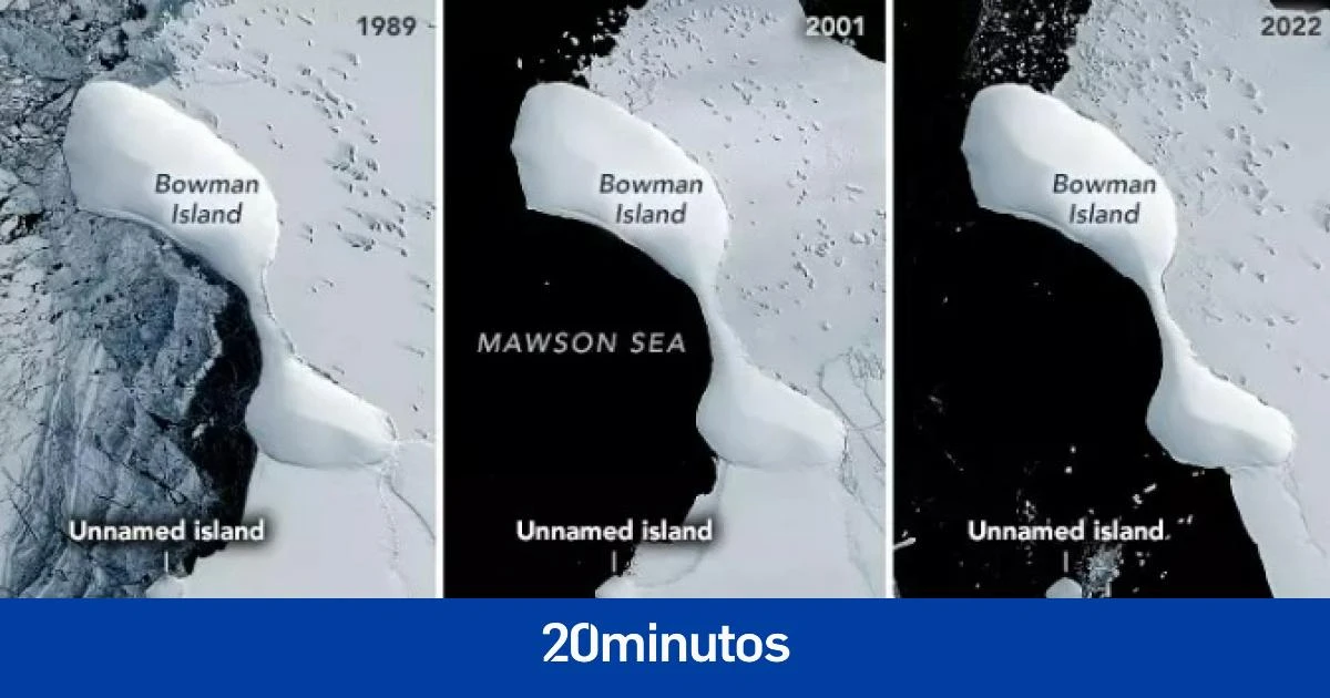 El deshielo costero en la Antártida deja una sorpresa: aparece la 'isla sin nombre'