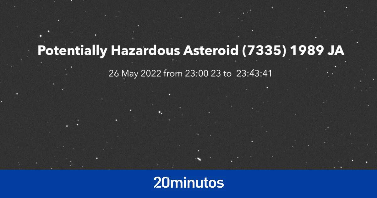 Así ha sido el paso del asteroide 