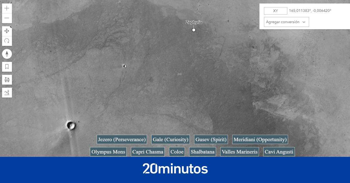 La NASA crea un 'Google Maps' interactivo que te permite recorrer el planeta Marte