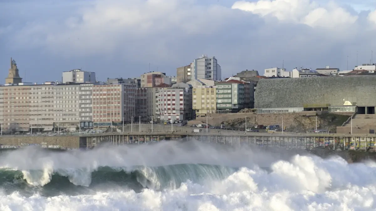 Activada la alerta amarilla por vientos en A Mariña (Lugo) y en casi toda la costa de A Coruña