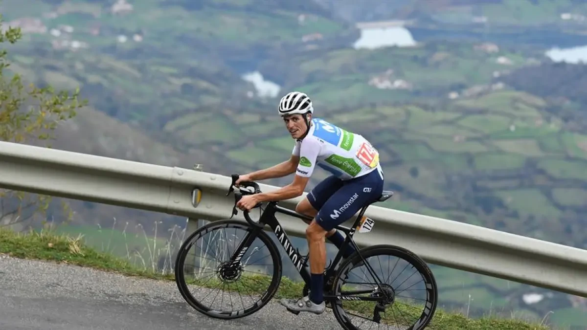 Enric Mas, tras quedar tercero en el Angliru: 