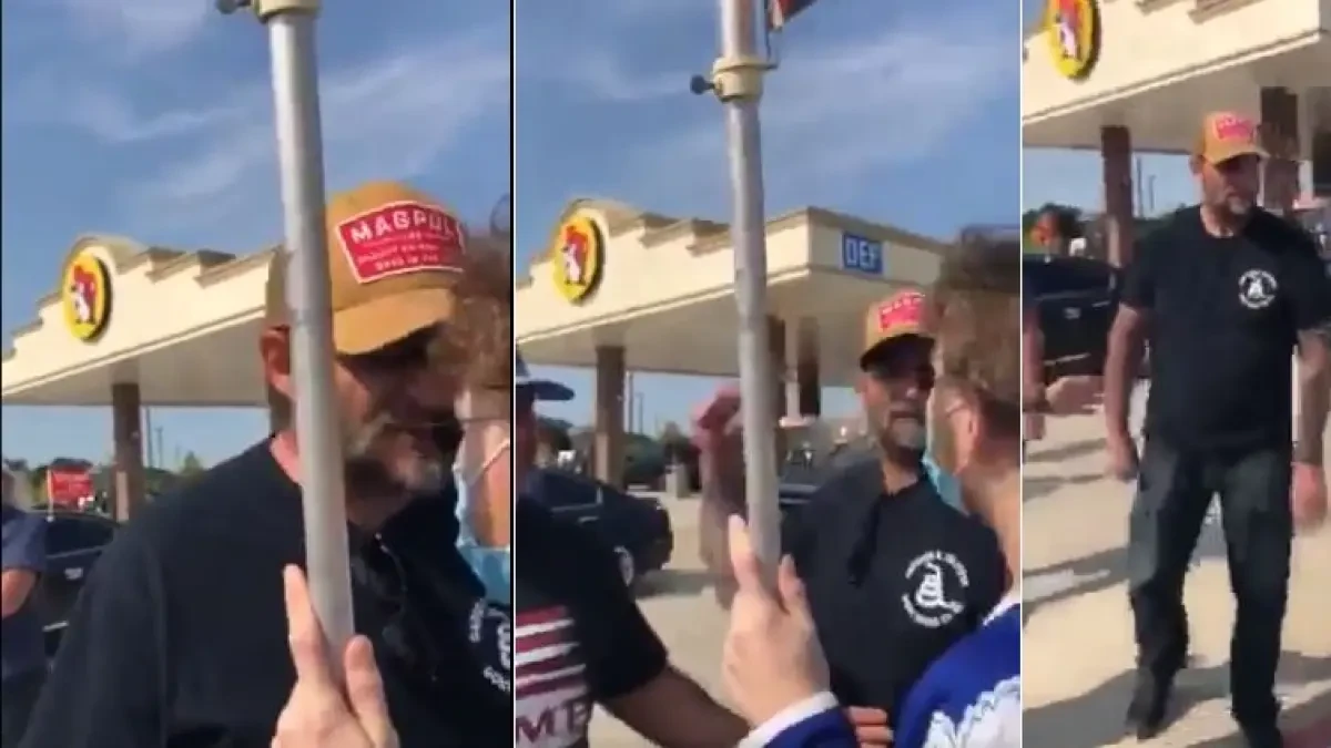 El brutal puñetazo de un seguidor de Trump a un manifestante en Texas