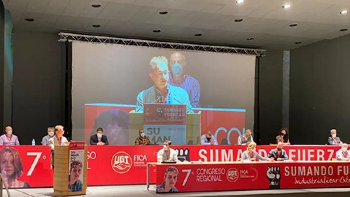 El VII Congreso de UGT FICA Extremadura elige a Ricardo Salaya como nuevo secretario general con el 92,3% de los votos
