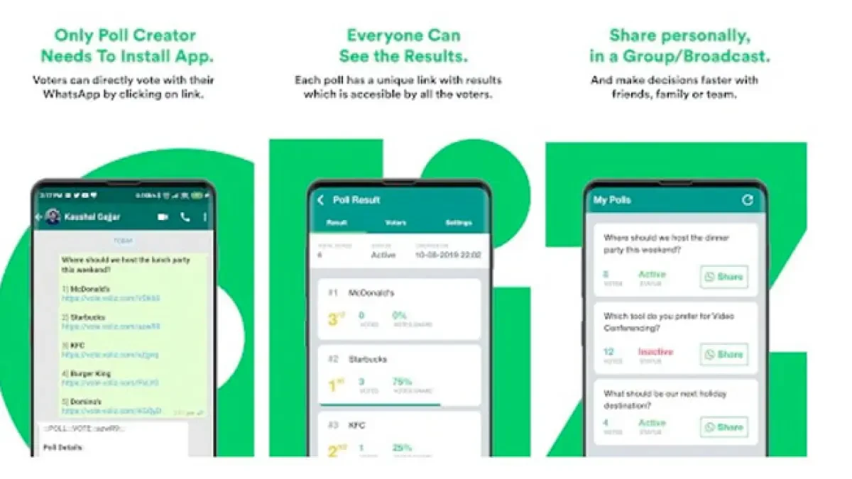Apps para crear encuestas por WhatsApp