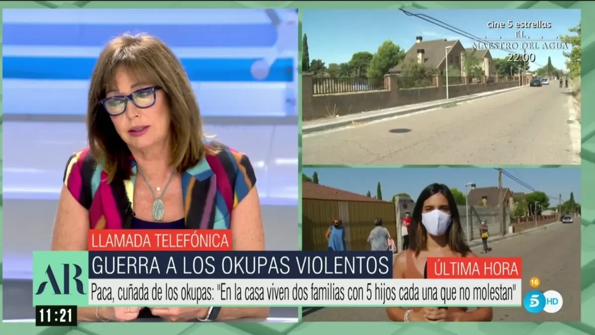 Una pareja okupa insulta y amenaza con denunciar a un equipo de 'El programa de Ana Rosa'